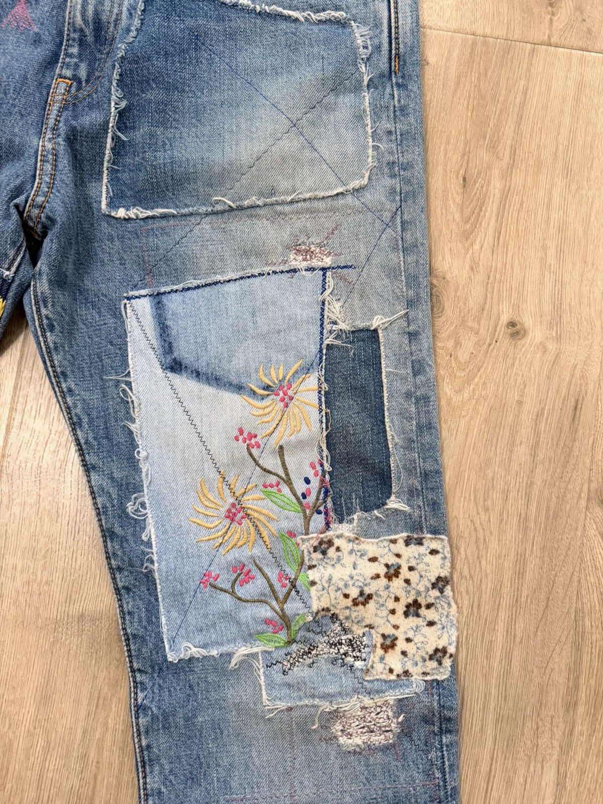 Kapital 14Oz Denim 5P OKABILLY (Gypsy Patch) Size US 32 / EU 48 - 3 Thumbnail