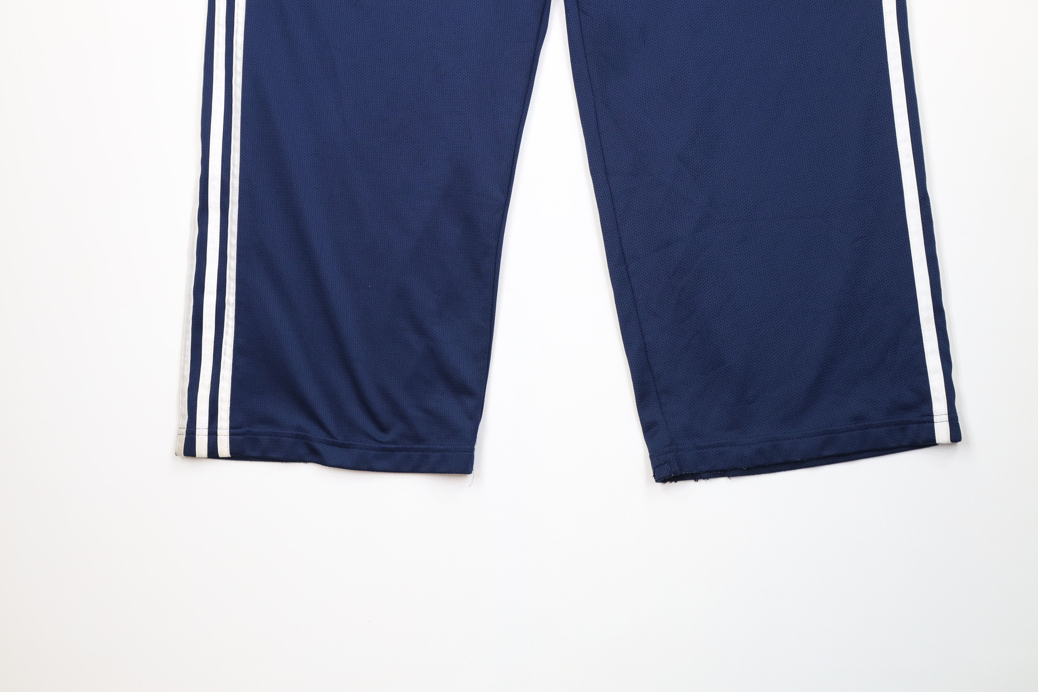 Adidas Vintage Y2K Adidas Spell Out Striped Wide Leg Pants Blue Size US 36 / EU 52 - 4 Thumbnail