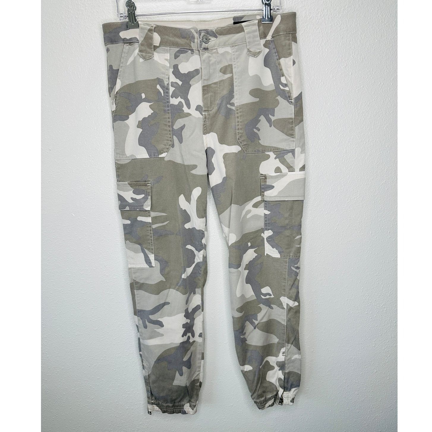 Allsaints Allsaints Tan & Green Camo Nola Cargo Zip Ankle Trouser 29 Size 29" - 11 Thumbnail