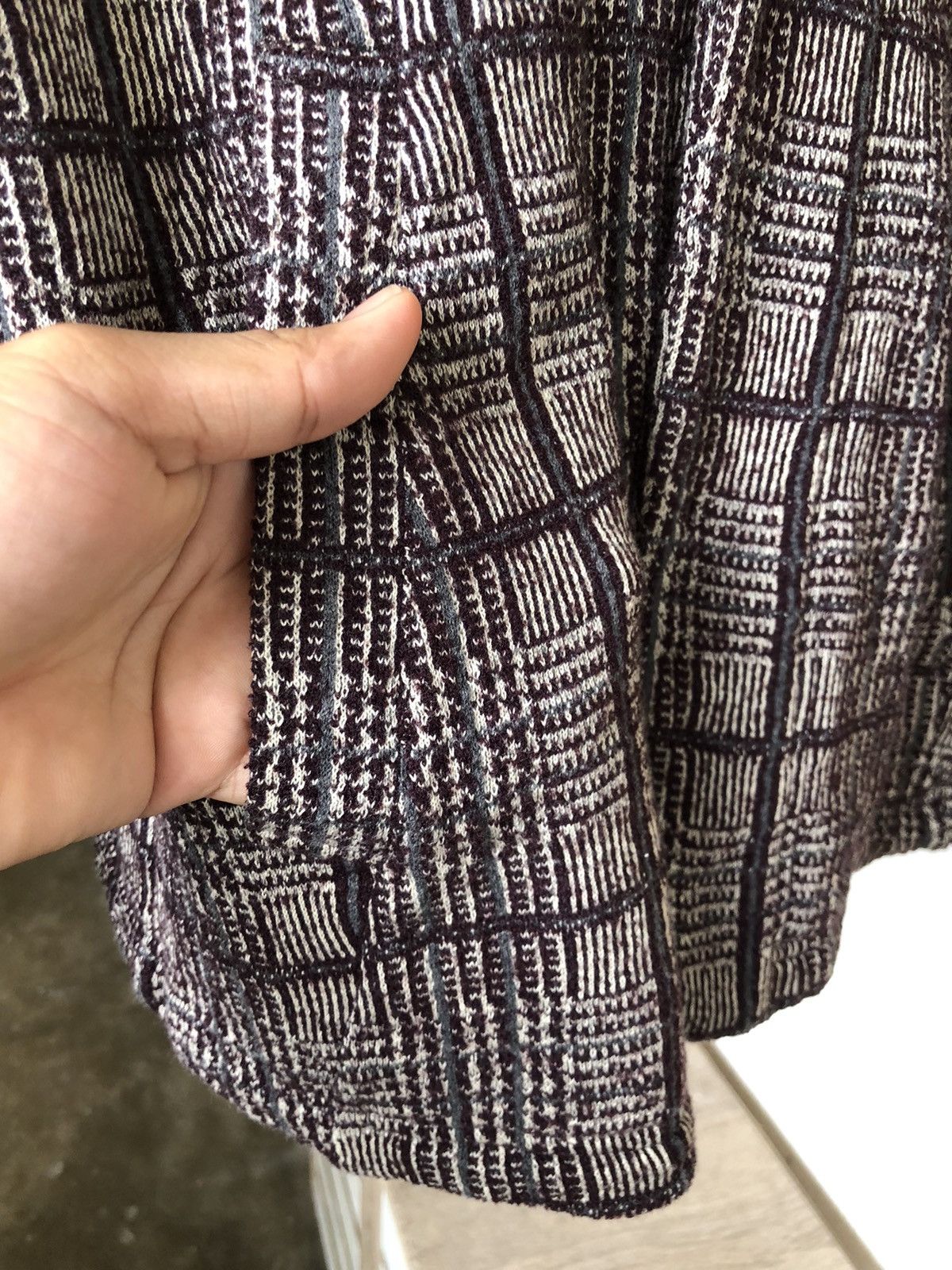 Issey Miyake Issey Miyake Plantation Tartan Tweed Cotton Blazer Jacket Size M / US 6-8 / IT 42-44 - 7 Thumbnail