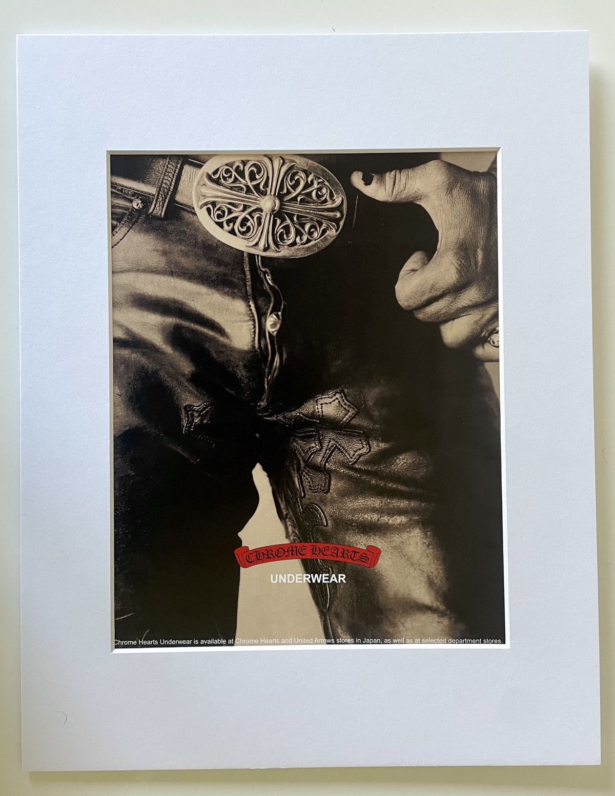 Chrome Hearts Chrome Hearts 11x14 pants Sealed Matted Frame poster Size ONE SIZE - 1 Thumbnail