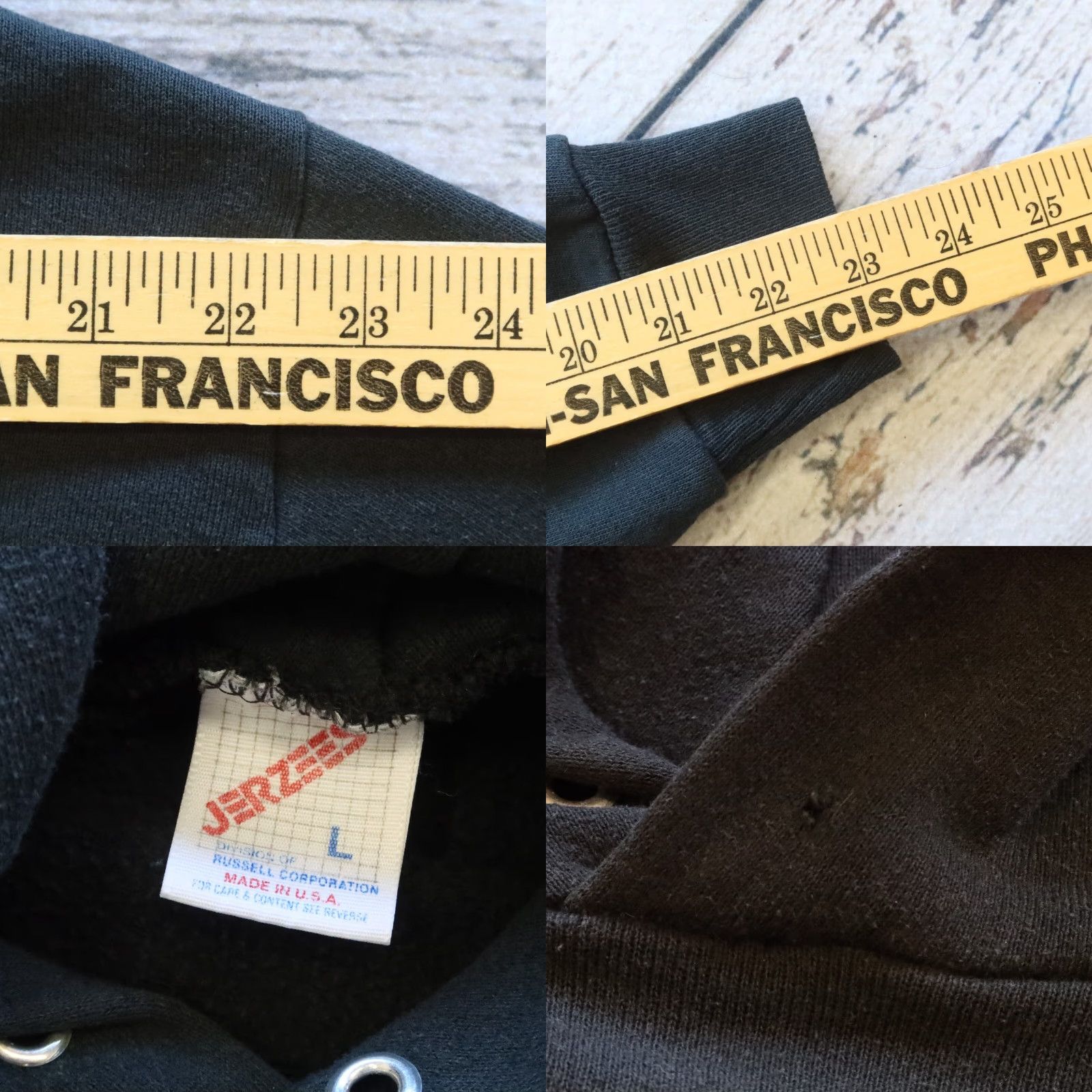 Jerzees VINTAGE Operation Ivy Hoodie Pullover Black L Mens Vintage 80s Punk Rock Band Made in USA Sweatshirt Size US L / EU 52-54 / 3 - 9 Thumbnail