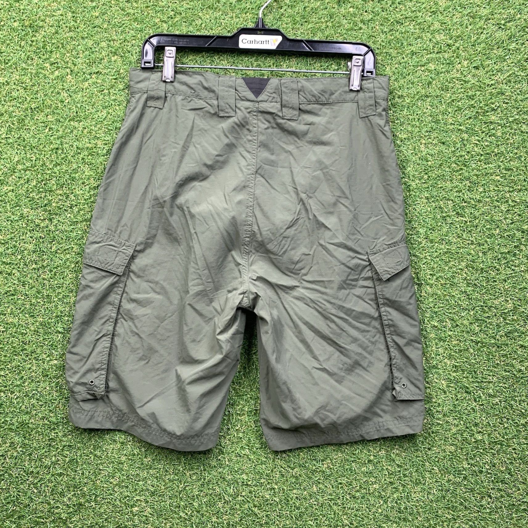 Vintage VINTAGE Boy Scouts of America Nylon Cargo Shorts Mens S Green 5-Pocket Cargo 80s 90s Military Tactical Workwear Size US 29 - 4 Thumbnail