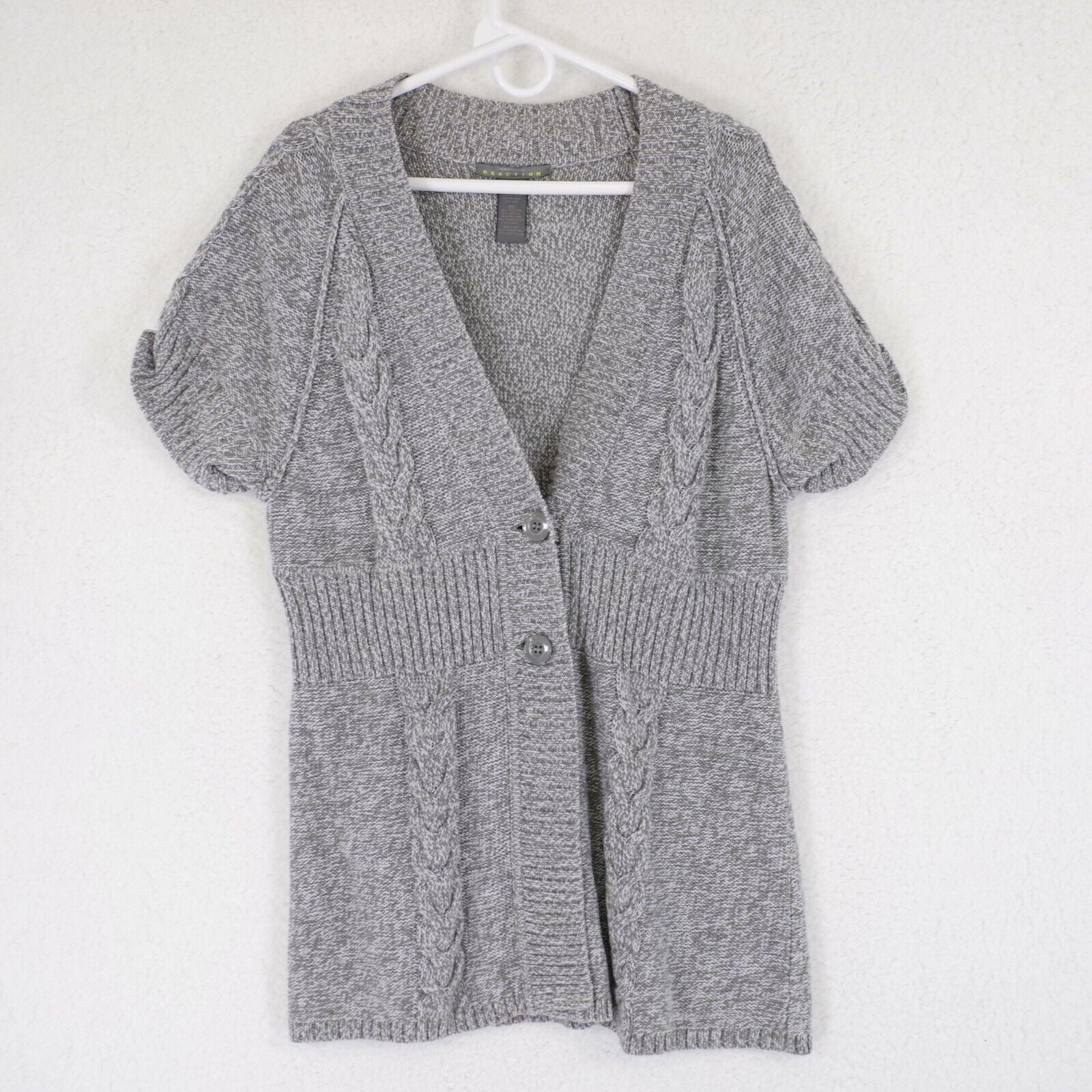 Kenneth Cole Kenneth Cole Reaction Gray Deep-V Button Cardigan Sweater XL Size XL / US 12-14 / IT 48-50 - 1 Thumbnail