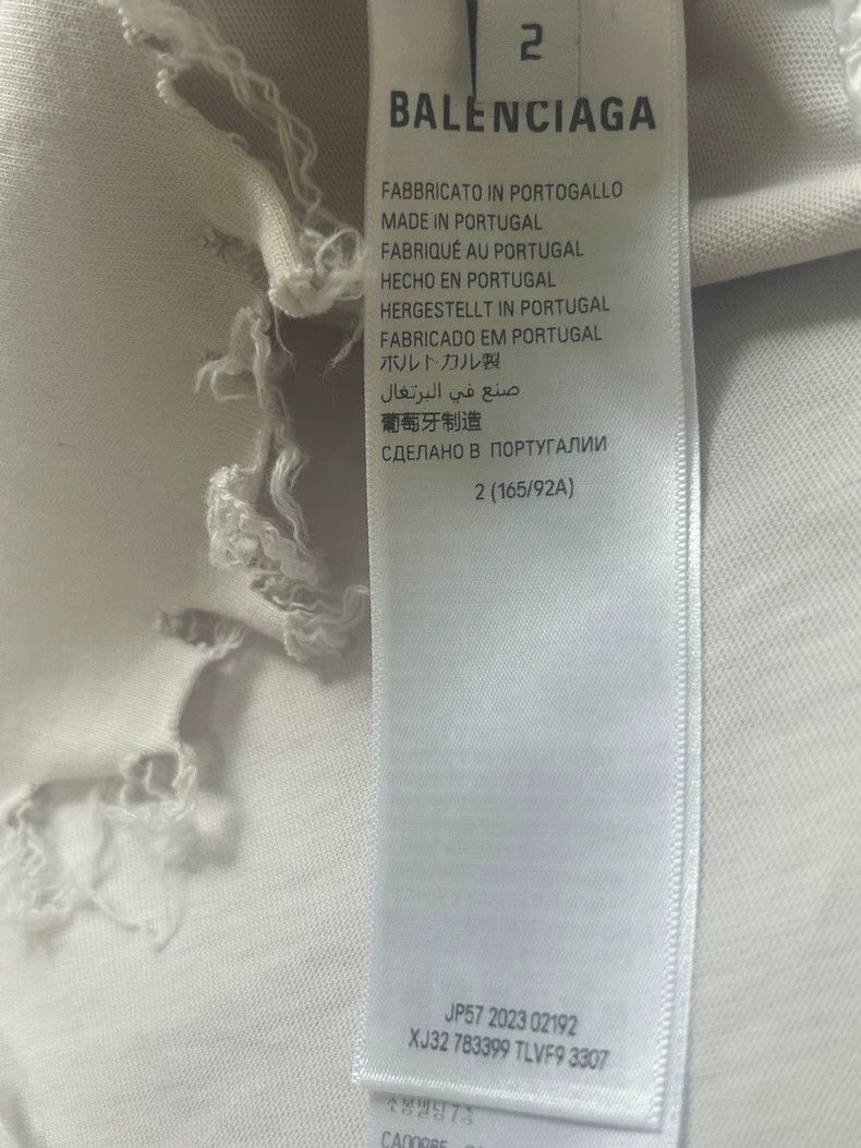 Balenciaga Balenciaga Embroidered double-ring monogram logo short sle Size US M / EU 48-50 / 2 - 4 Thumbnail