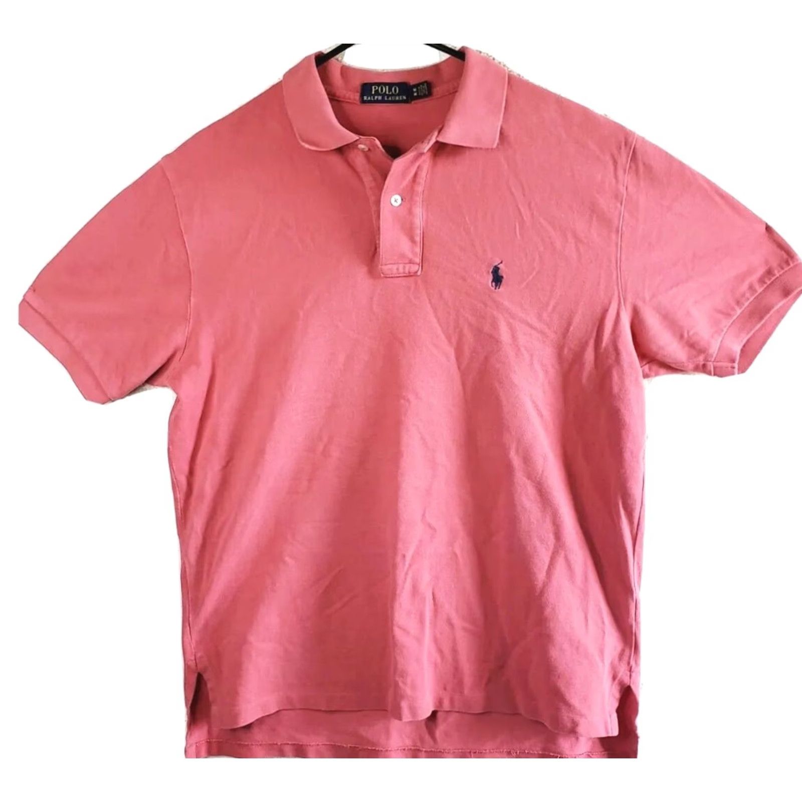Polo Ralph Lauren VINTAGE Polo Ralph Lauren Polo Shirt Pink Navy Pony Mens M Short Sleeve Cotton Classic Logo Golf Size US M / EU 48-50 / 2 - 2 Thumbnail