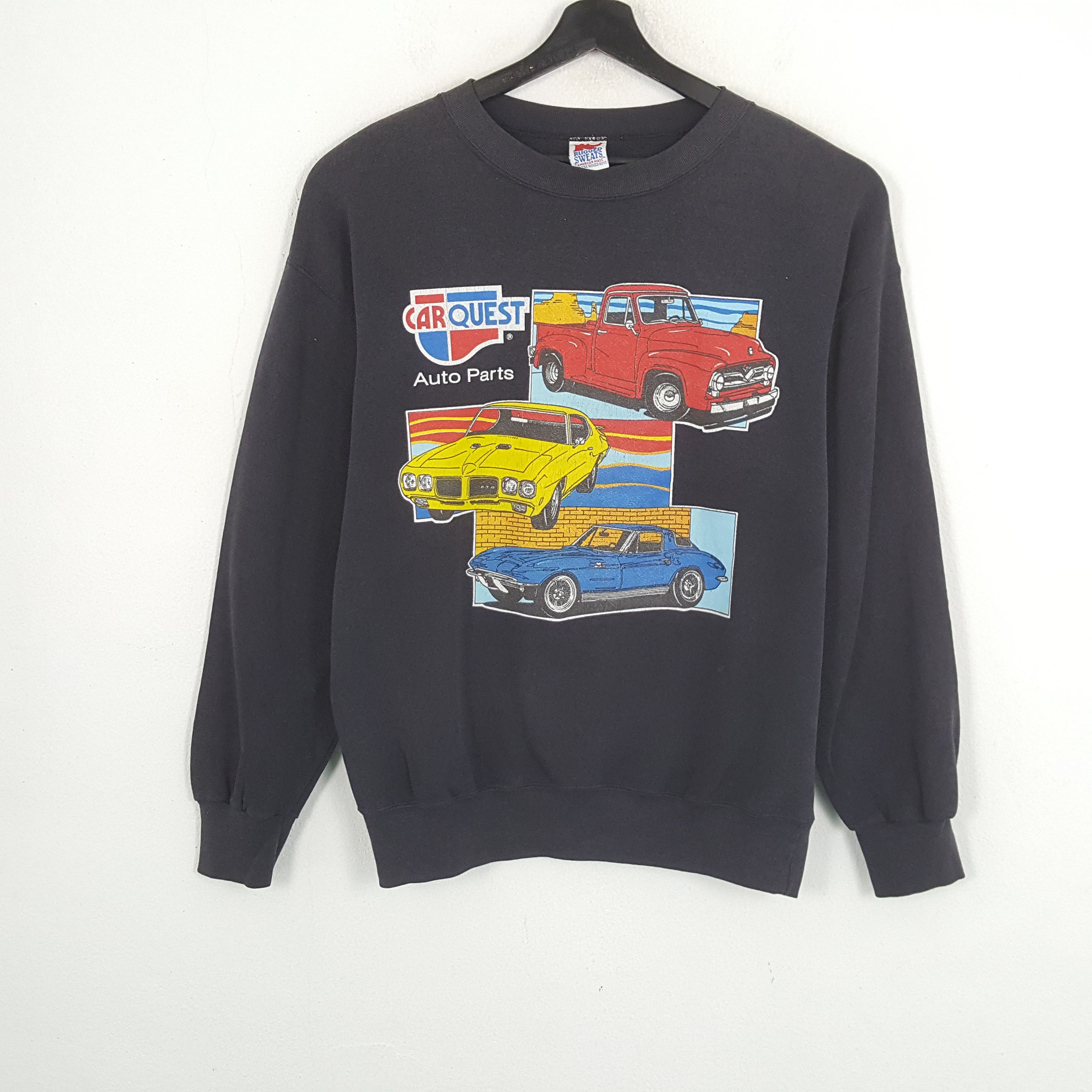 Vintage CAR QUEST Auto Parts Motorsports Vintage Sweatshirt Size US L / EU 52-54 / 3 - 1 Thumbnail