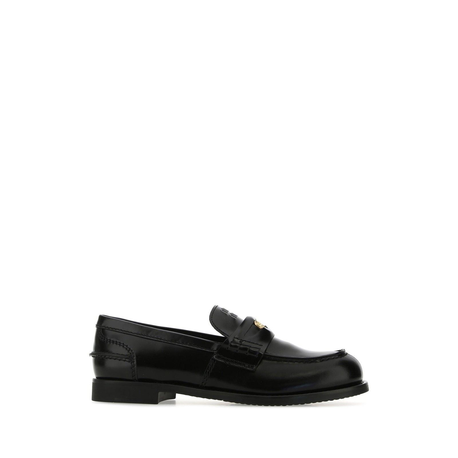 MIU MIU Black Leather Loafers New & Authentic (Women's size: