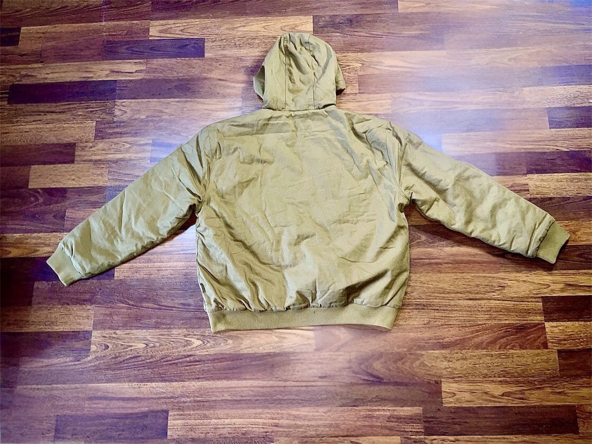 Woolrich Woolen Mills Flannel Lined Canvas Barn Jacket w/Hood Size US XXL / EU 58 / 5 - 7 Thumbnail