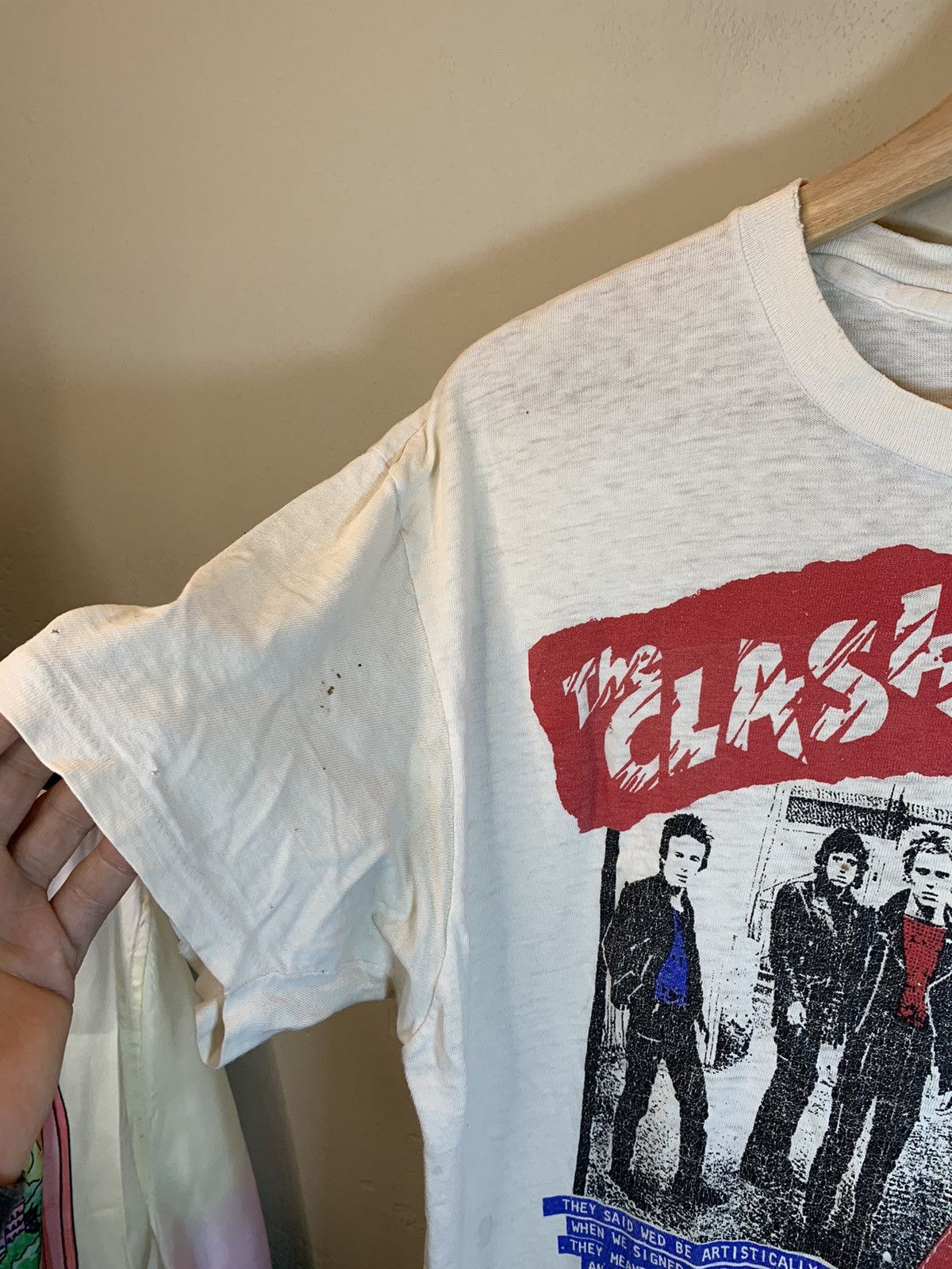 Band Tees × Vintage RARE* Vintage 1977 The Clash Complete Control 1981 Art Shirt Size US XL / EU 56 / 4 - 4 Thumbnail