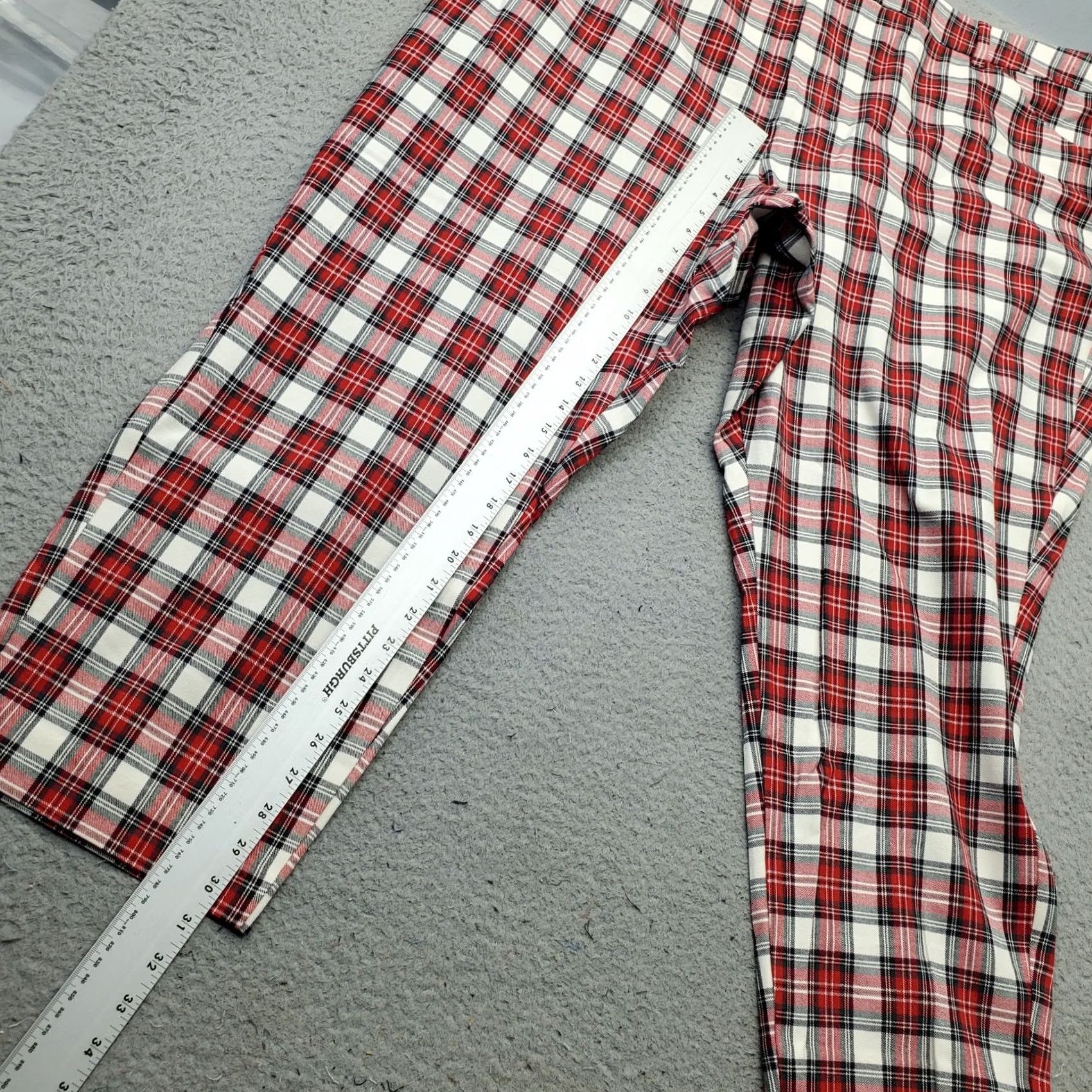 Old Navy Old Navy Women 28 Multi Plaid High Rise Pixie Skinny Pants Size 28" / US 6 / IT 42 - 4 Thumbnail