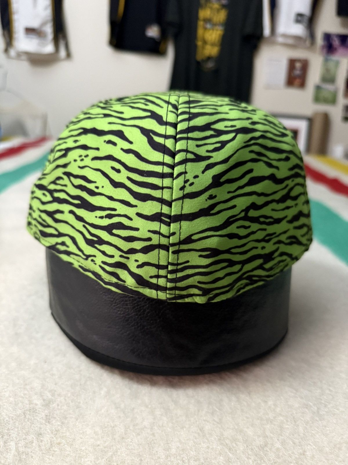 Jeremy Scott 2013 Jeremy Scott New Era Green Tiger Stripe Hat Size 8 Size ONE SIZE - 6 Thumbnail