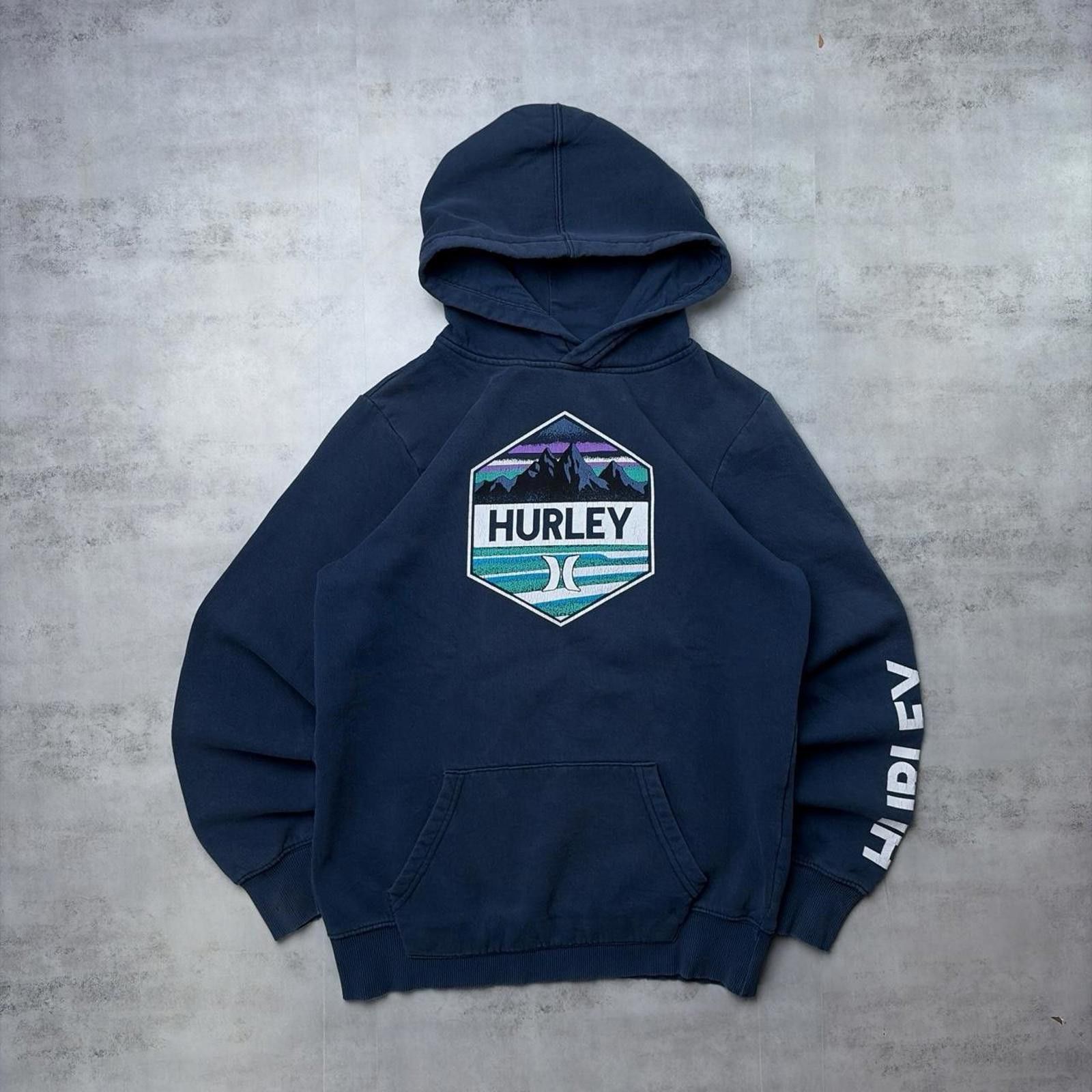 Hurley Y2K Navy Hurley International Grunge Surfwear Hoodie Size L / US 10 / IT 46 - 1 Thumbnail