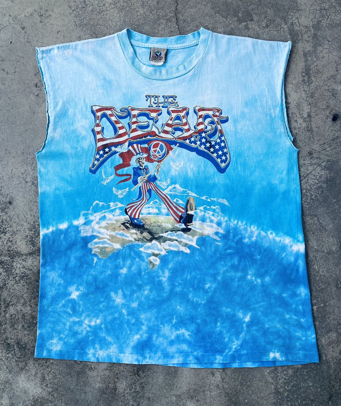 Vintage Grateful Dead Tie Dye Band Sleeveless Tees