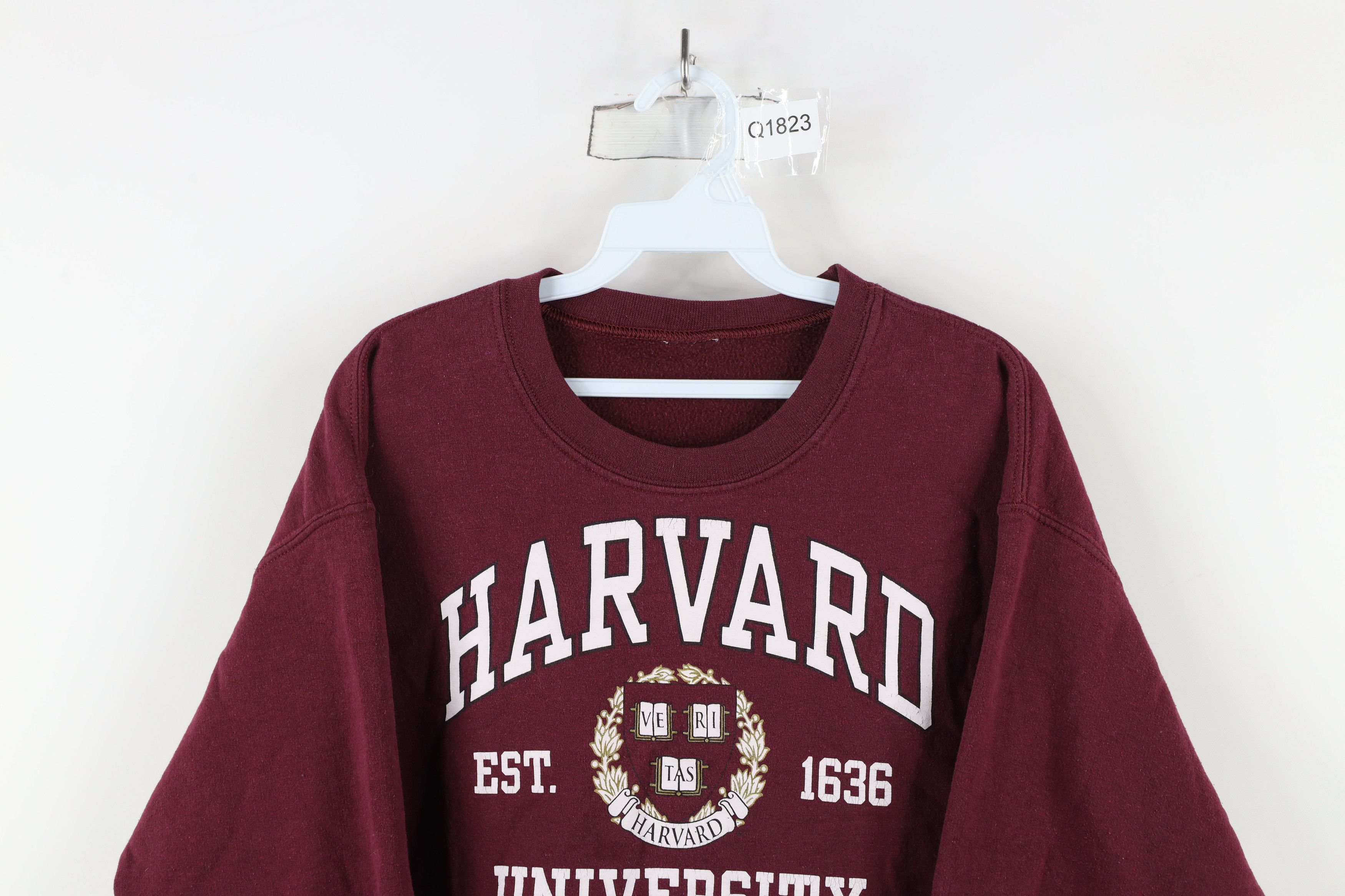 Vintage Vintage 90s Spell Out Harvard University Crewneck Sweatshirt Size US M / EU 48-50 / 2 - 2 Thumbnail