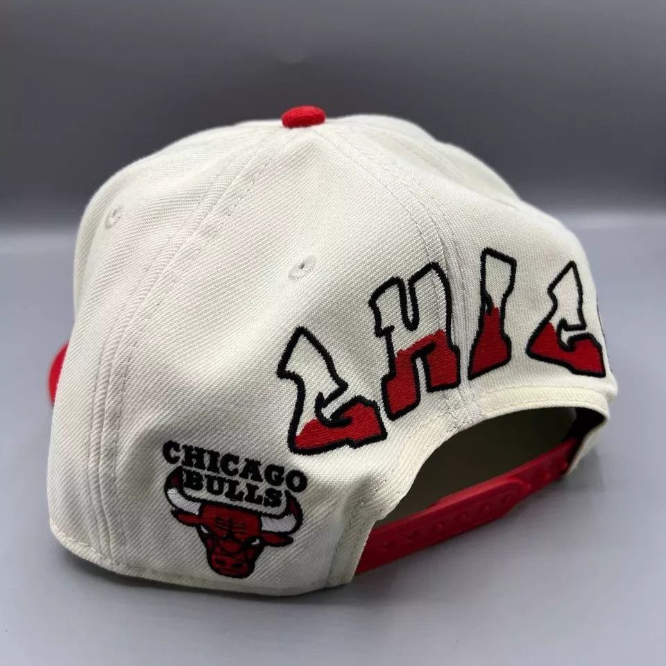 New Era × Vintage Chicago Bulls Hat Men Graffiti Retro Snap Back A-Frame Size ONE SIZE - 5 Thumbnail