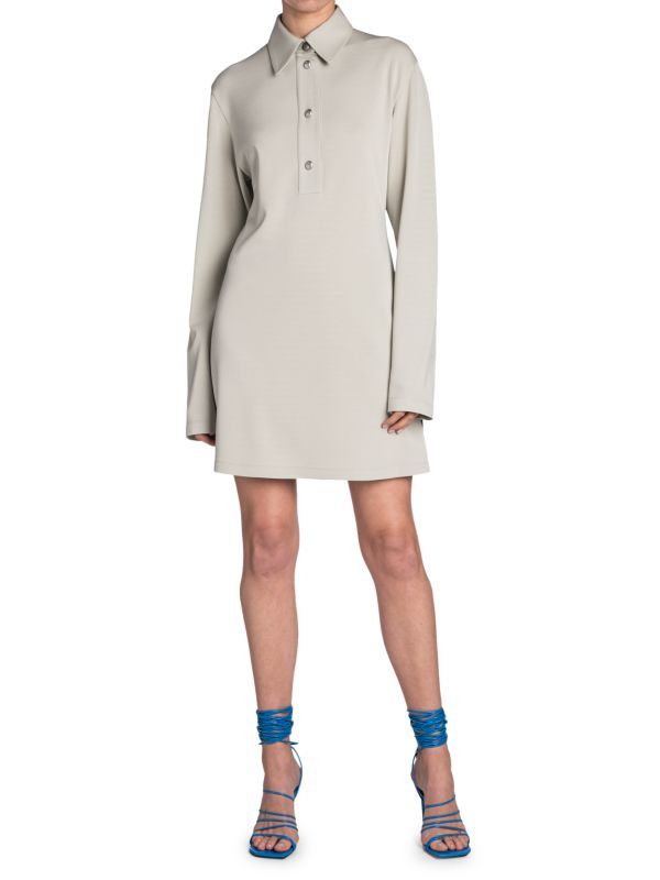 Off-White o1y1225 Mini Dress in Light Gray Size S / US 4 / IT 40 - 3 Thumbnail