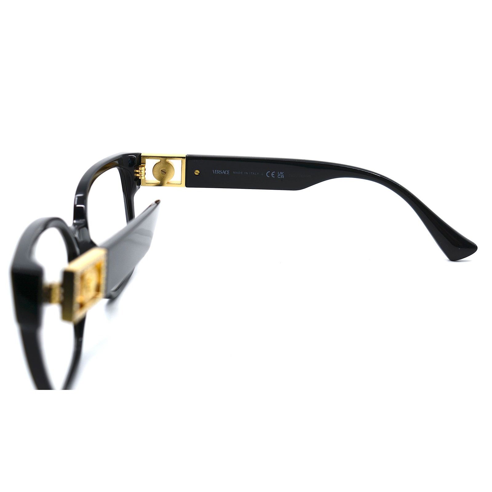 Versace NEW VERSACE VE3329B GB1 BLACK AUTHENTIC EYEGLASSES FRAME Size ONE SIZE - 10 Thumbnail