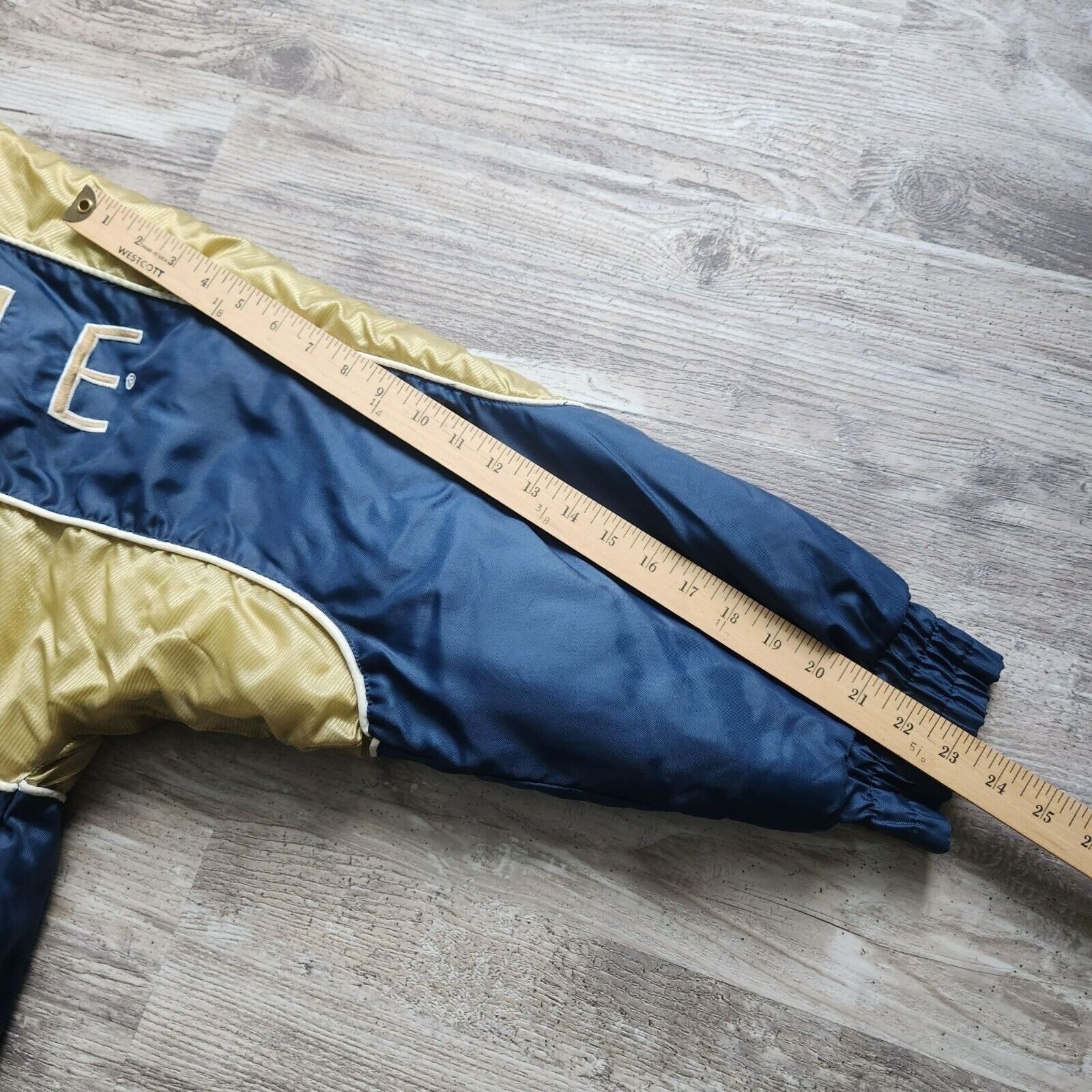 Pro Player Vtg Y2K Notre Dame Reversible Puffer Bomber Jacket Hood Embr Size US L / EU 52-54 / 3 - 10 Thumbnail