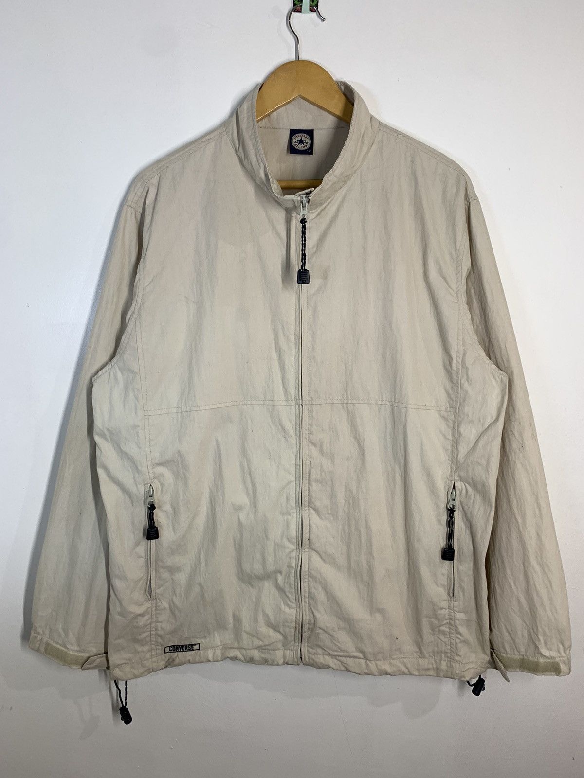 Converse × Vintage Vintage Converse Full Zip Lightweight Jacket Size US L / EU 52-54 / 3 - 1 Thumbnail