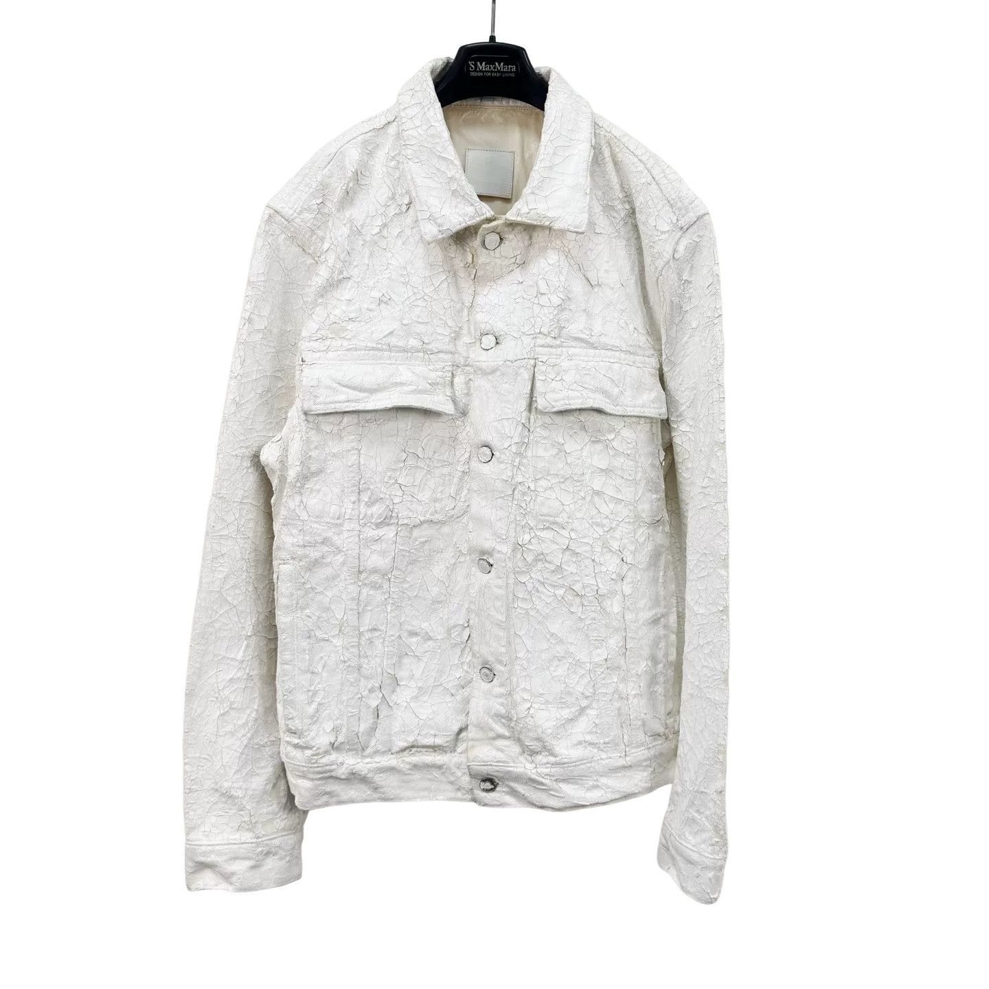 Givenchy Givenchy Cracked Plaster Denim Jacket XL Size US XL / EU 56 / 4 - 1 Thumbnail