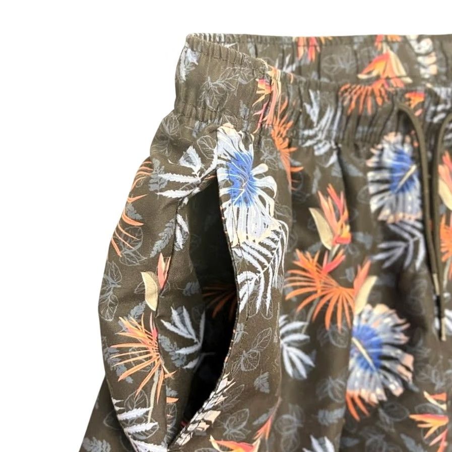 Vintage CON.STRUCT Board Shorts Tropical Swim Trunks Black Floral 8" Mens Size L Size US 33 - 4 Thumbnail