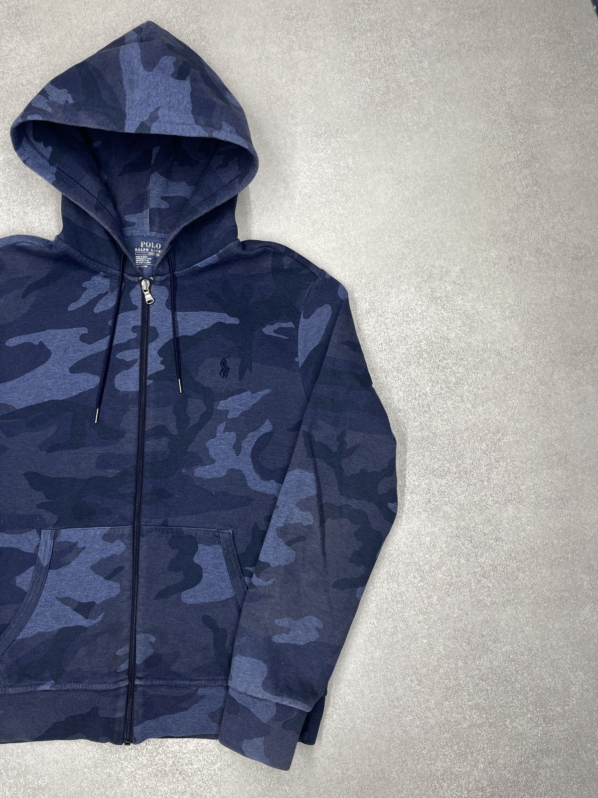 Polo Ralph Lauren Polo Ralph Lauren Performance Navy Camo Full Zip Hoodie Size US M / EU 48-50 / 2 - 3 Thumbnail