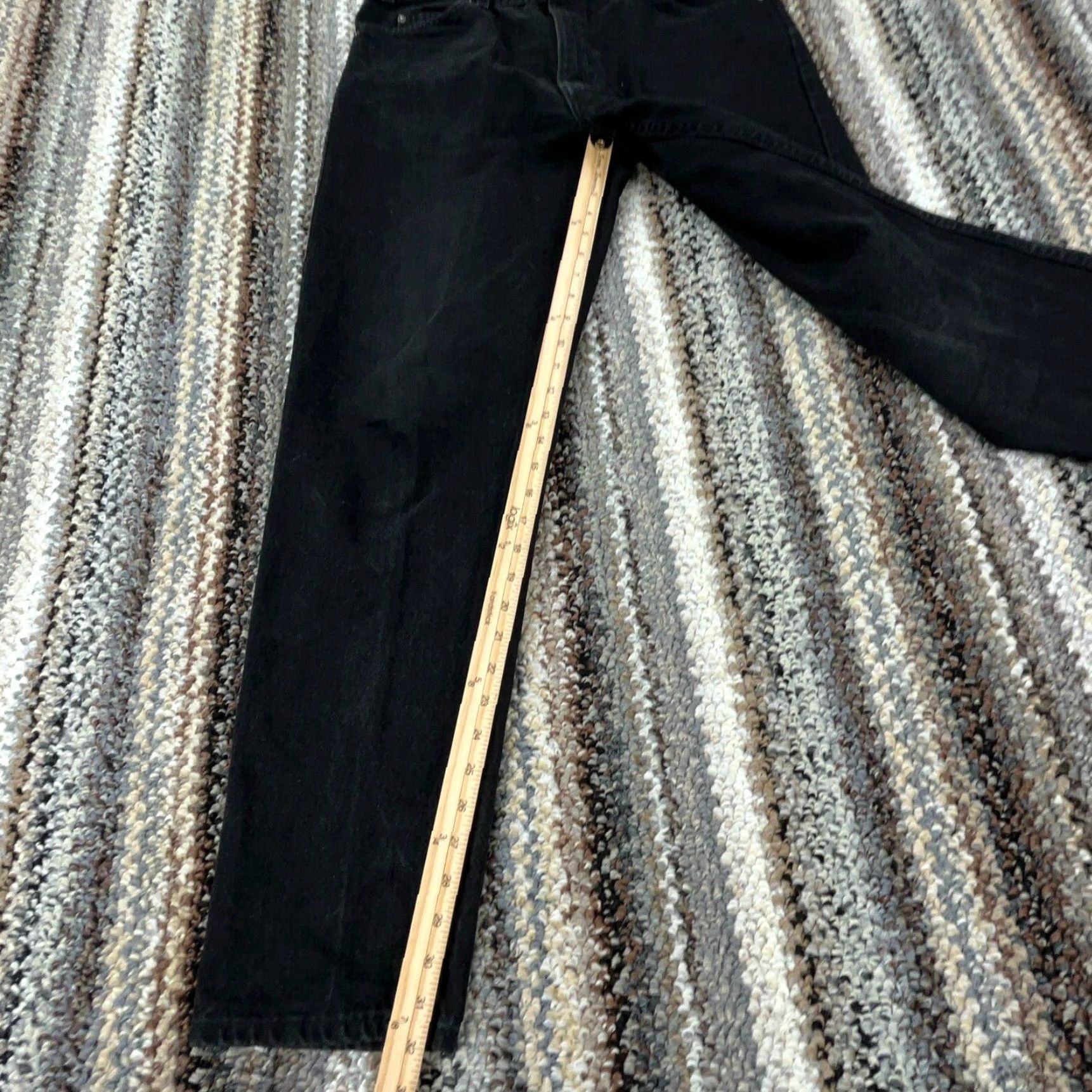 Levi's Vintage Levi's 550 Jeans Men 38x32 Black Relaxed Fit Tapered Orange Tab Baggy 80s Size US 38 / EU 54 - 7 Thumbnail