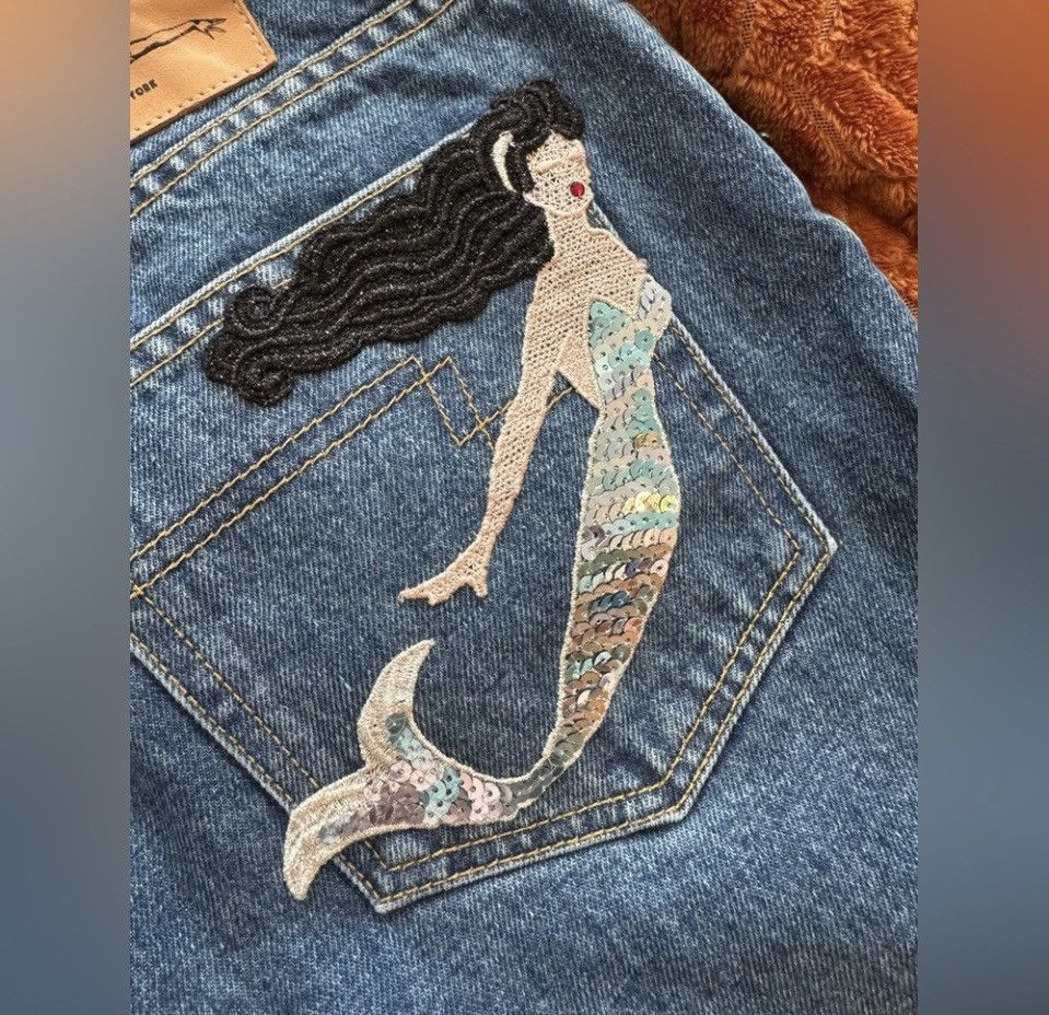 Marc Jacobs NWOT Marc Jacobs Sequin Embellished Mermaid Jeans Size 27" / US 4 / IT 40 - 9 Thumbnail