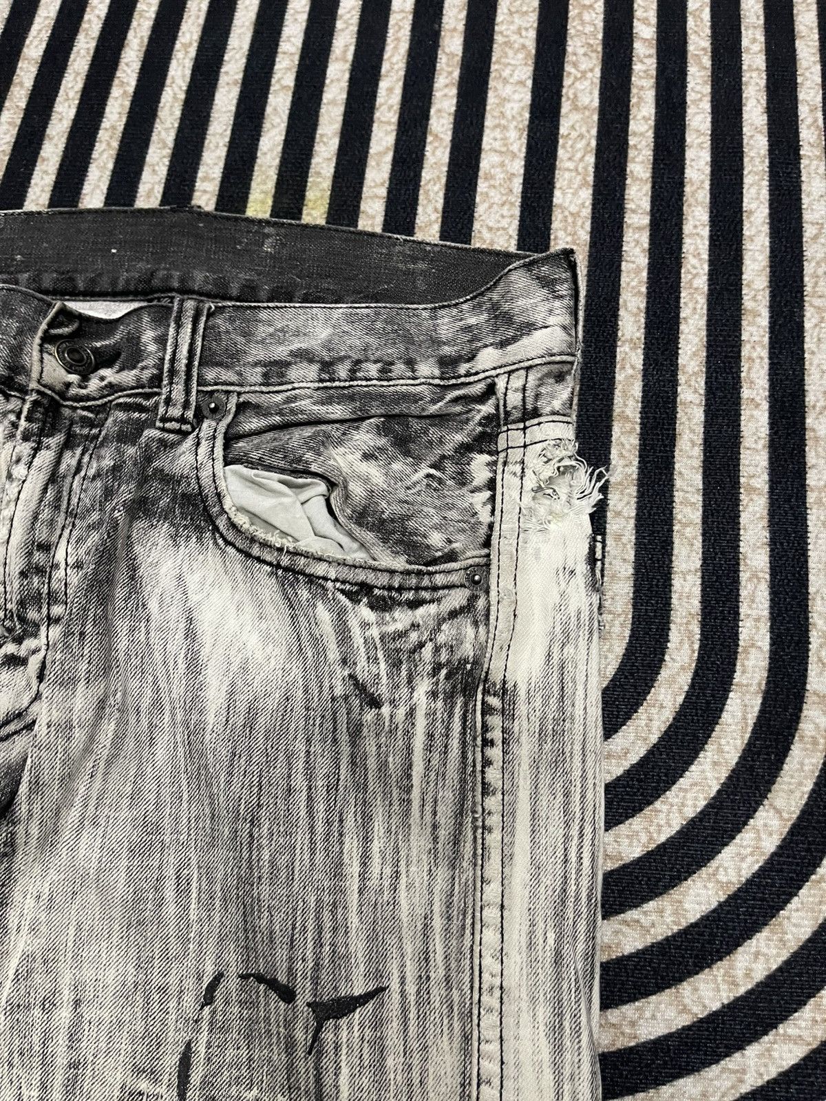 If Six Was Nine 2000s IF SIX WAS NINE STYLE WASHABLE DISTRESSED DENIM JEANS Size US 30 / EU 46 - 6 Thumbnail
