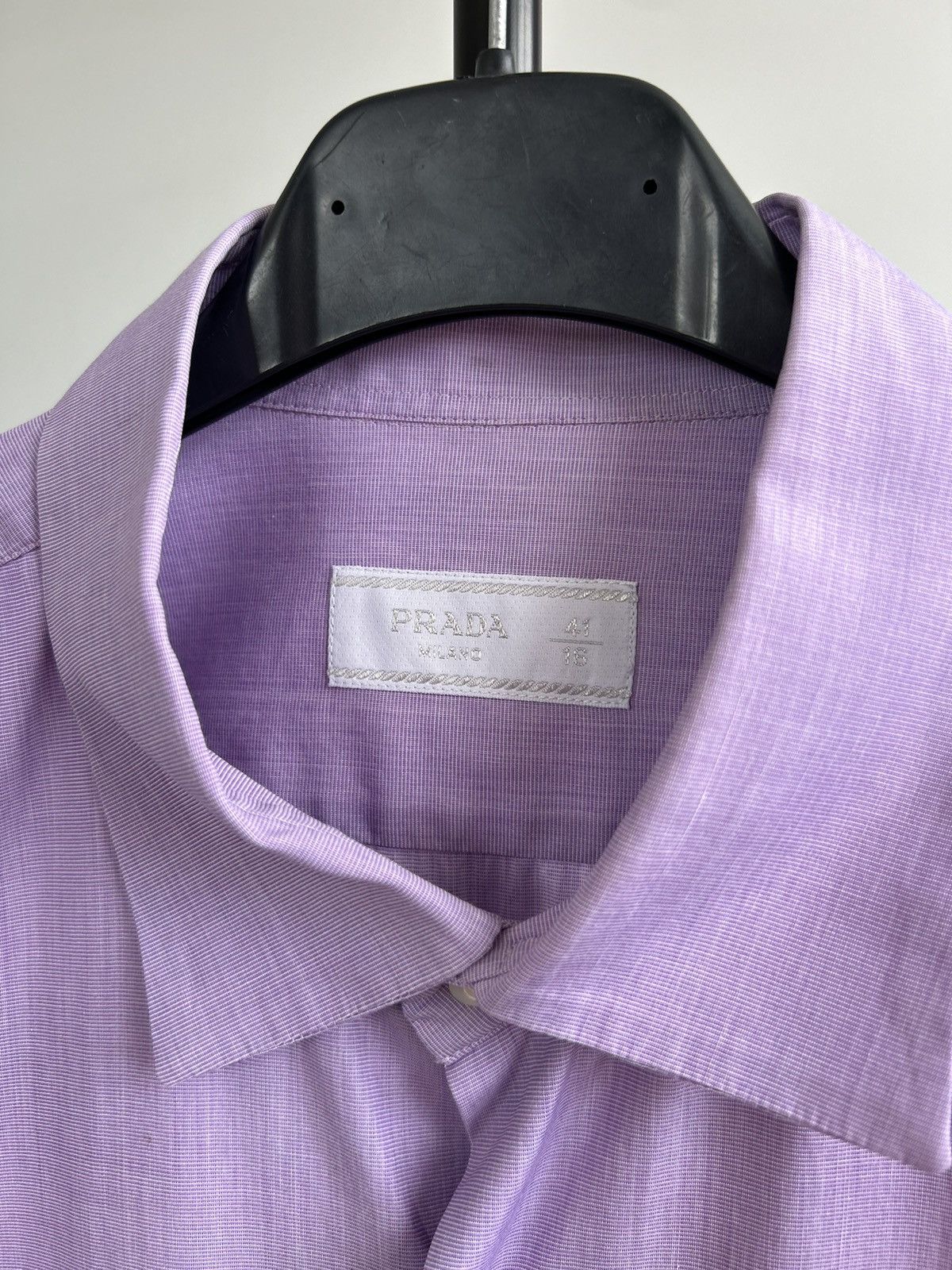 Prada Prada Milano Cotton Dress Shirt Size 41 / 16 Men’s Button Up Size US L / EU 52-54 / 3 - 3 Thumbnail