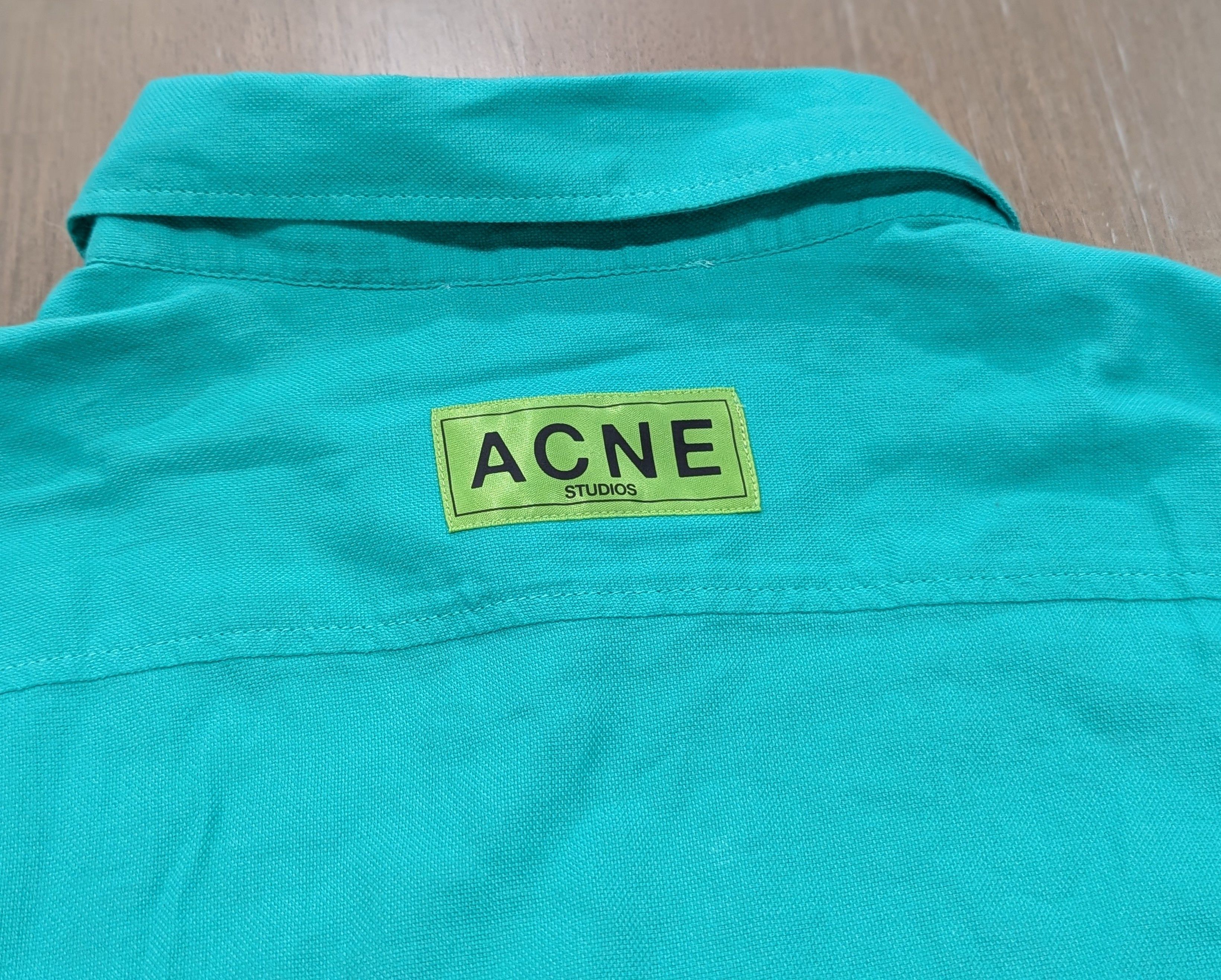 Acne Studios ACNE STUDIOS "Setar" Cotton LS Button Up Shirt Green 48 Size US M / EU 48-50 / 2 - 5 Thumbnail