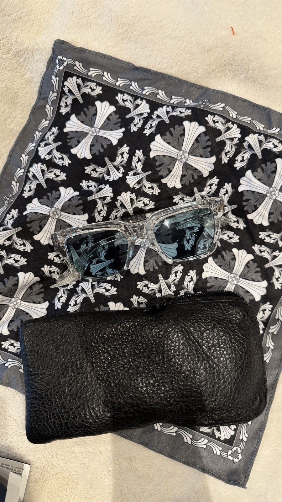 Chrome Hearts Chrome Hearts Blue Tinted Shades + Clear Frames Size ONE SIZE - 8 Thumbnail