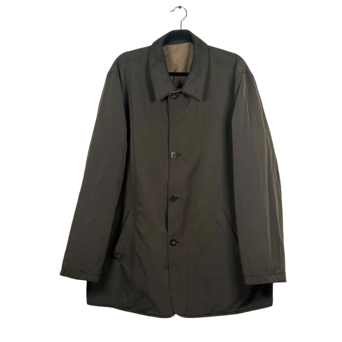 Salvatore Ferragamo Salvatore Ferragamo 54 Reversible Coat 80% Wool 20% Cashmere Size US L / EU 52-54 / 3 - 4 Thumbnail