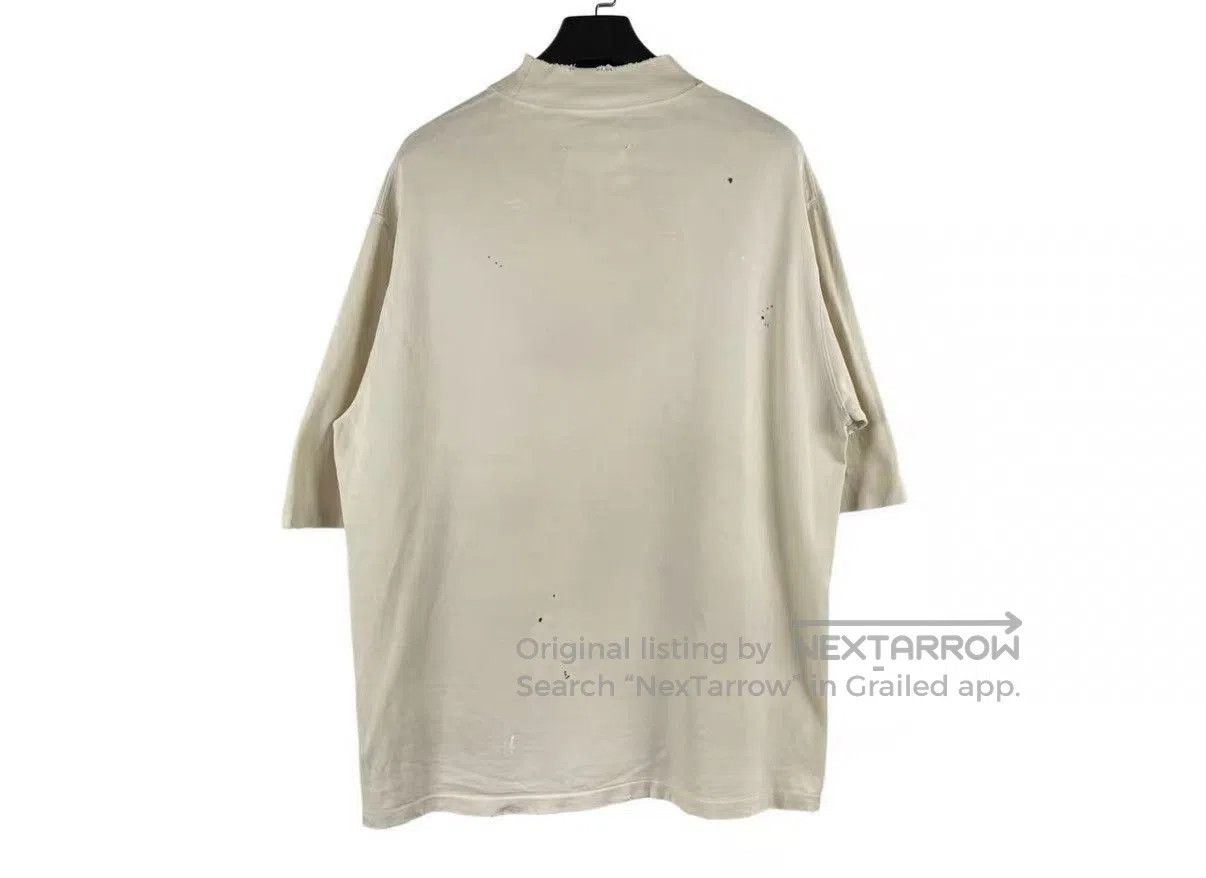 Maison Margiela Beige Distressed Short Sleeve Shirt. Size US L / EU 52-54 / 3 - 2 Thumbnail