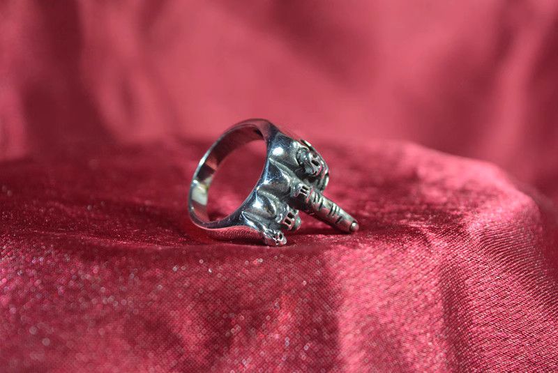 Jewelry Fxck Hip-hop Jewelry Rings Open Size Chrome Ring (Size 7-13) Size ONE SIZE - 6 Thumbnail