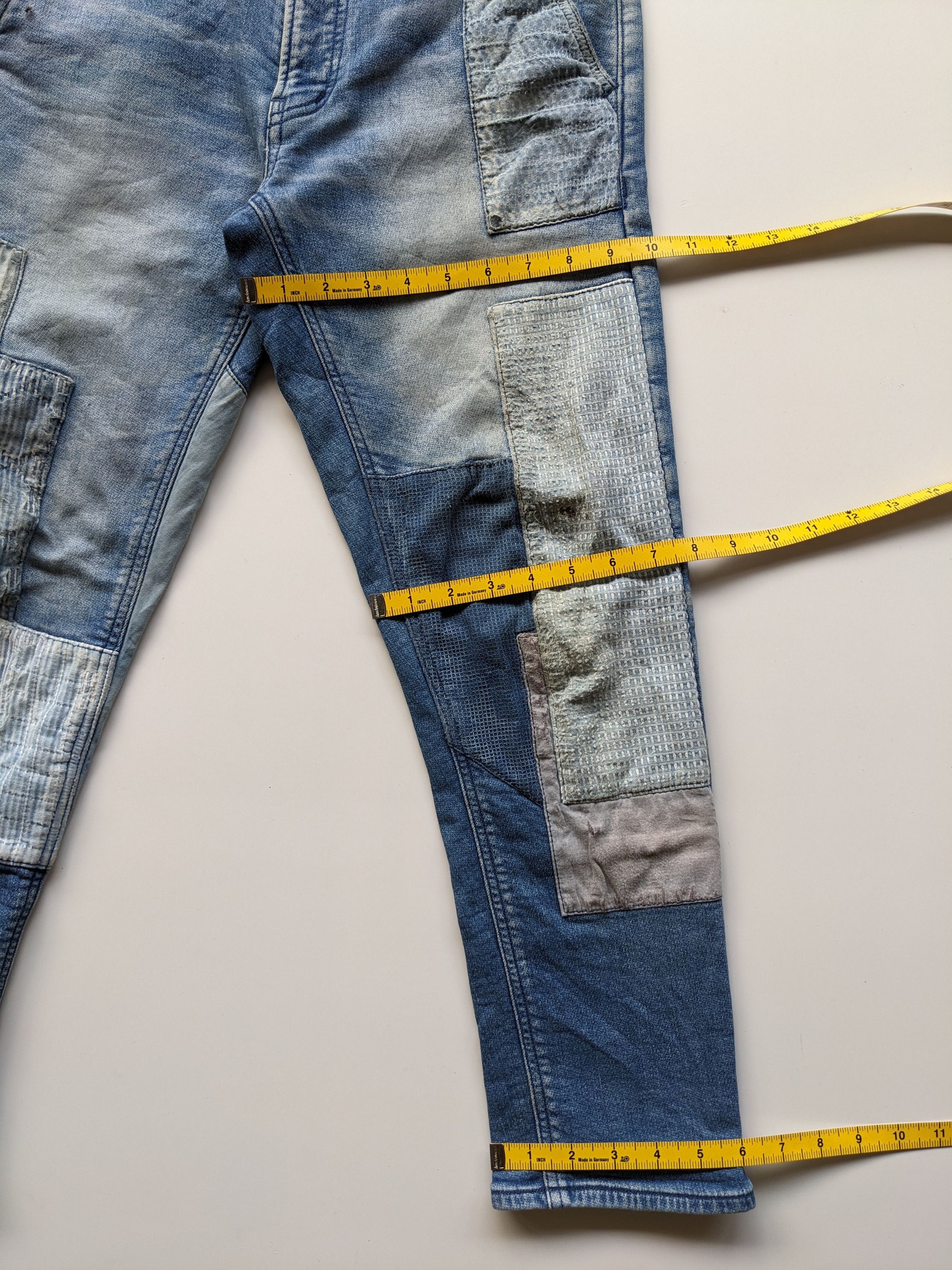 FDMTL FDMTL boro patchwork sashiko cropped jeans Size US 31 - 9 Thumbnail