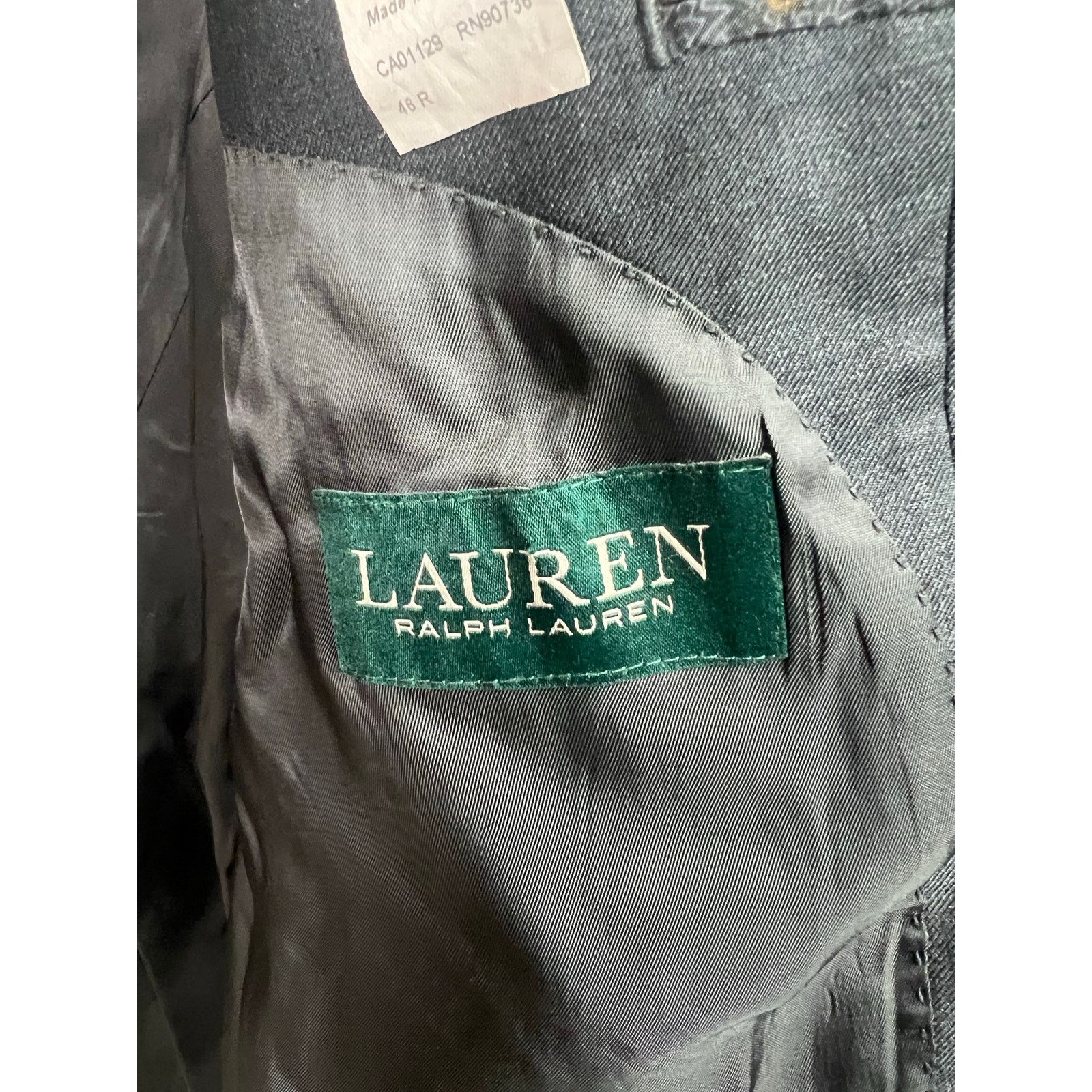 Ralph Lauren Lauren Ralph Lauren Dark Gray Blazer Wool Natural Stretch Size 46R - 11 Thumbnail