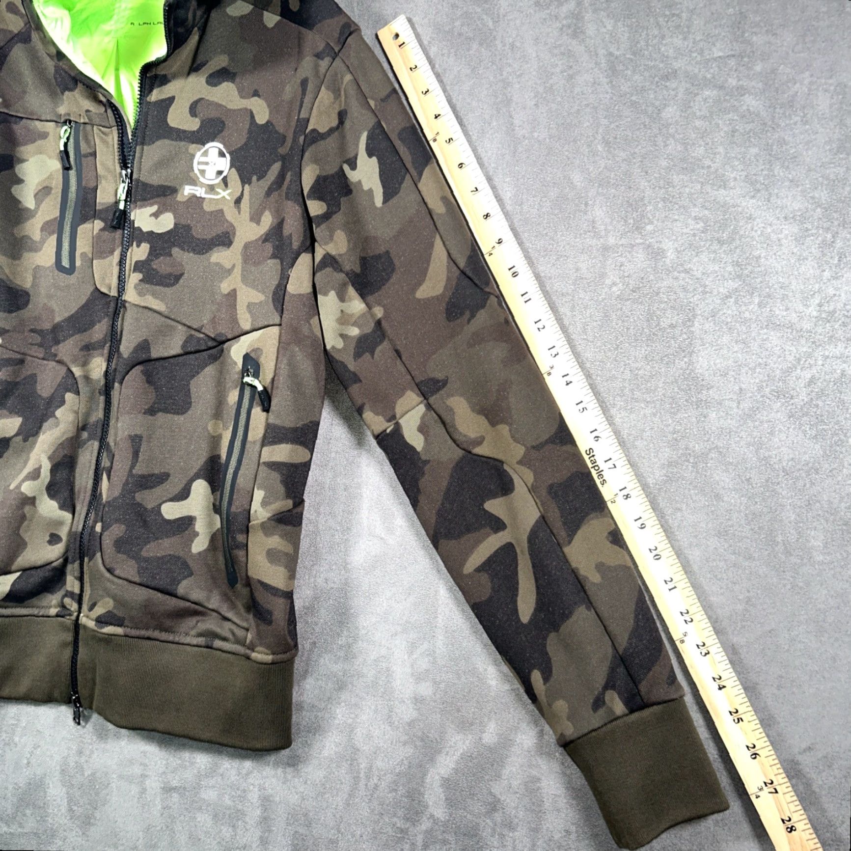 Ralph Lauren Ralph Lauren RLX Camouflage Full Zip Jacket Mens M Hooded Performance Pockets Size US M / EU 48-50 / 2 - 7 Thumbnail
