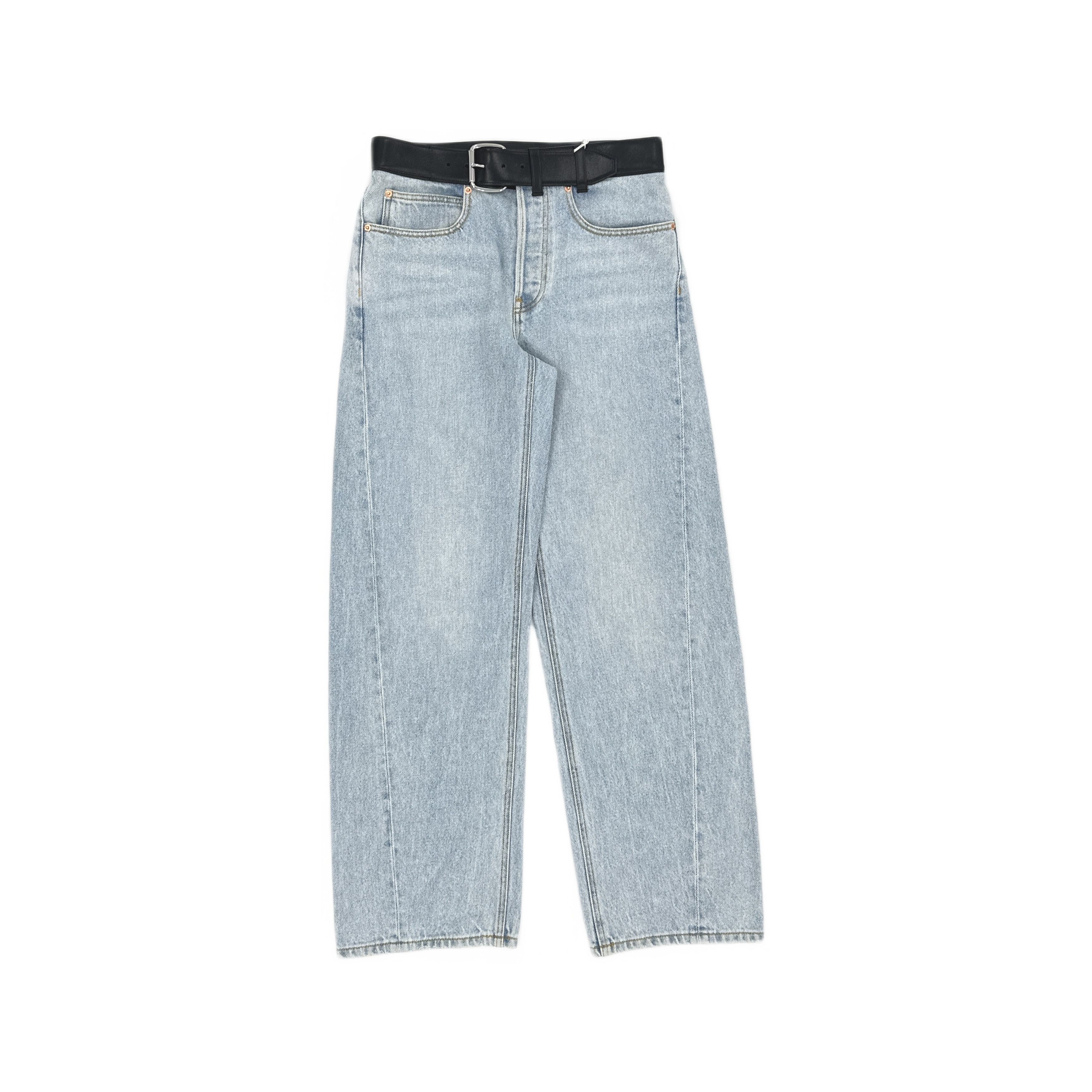 Alexander Wang Alexander Wang Leather Belted Jeans Size 26 Size 26" / US 2 / IT 38 - 1 Thumbnail