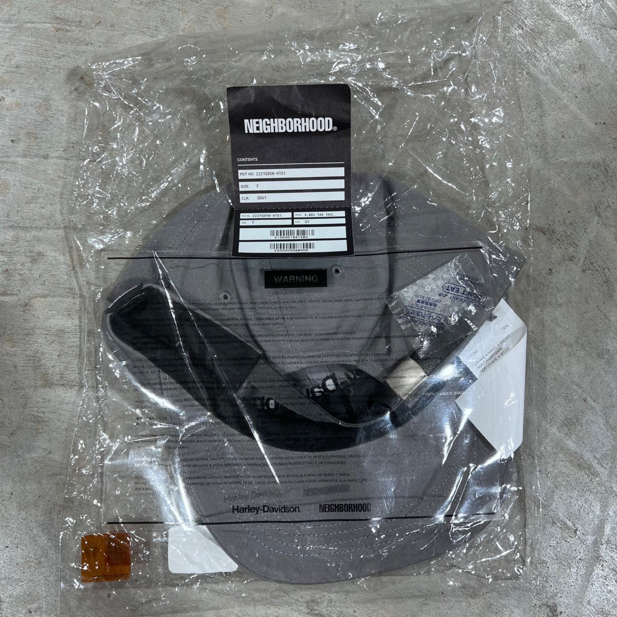 Harley Davidson NWT HARLEY DAVIDSON x NEIGHBORHOOD GREY HAT CAP Size ONE SIZE - 6 Thumbnail