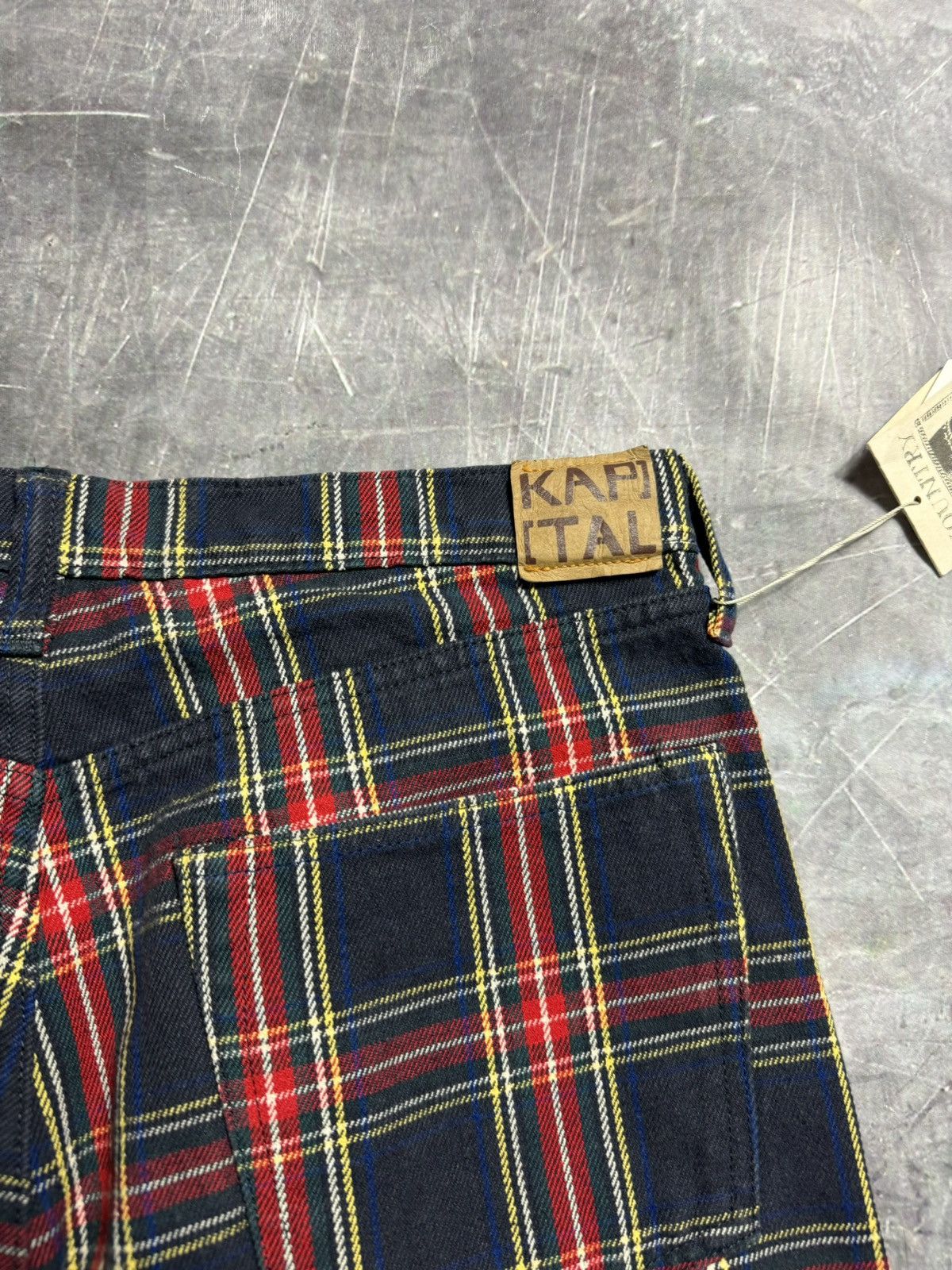 Kapital 11oz Tartan Check 5P Monkey Cisco Pants Size US 30 / EU 46 - 7 Thumbnail