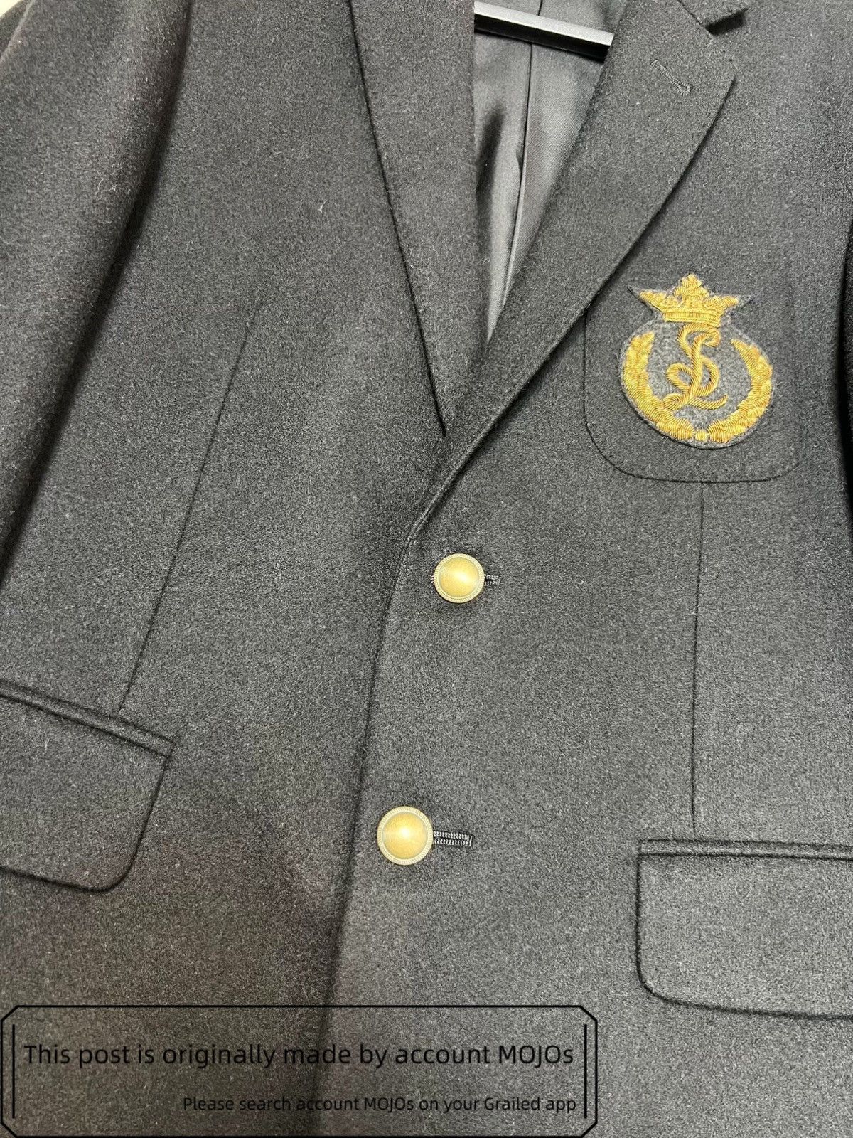 Saint Laurent Paris Sz 46 Saint Laurent Paris 19SS Golden Logo Stitch Blazer Size US S / EU 44-46 / 1 - 5 Thumbnail