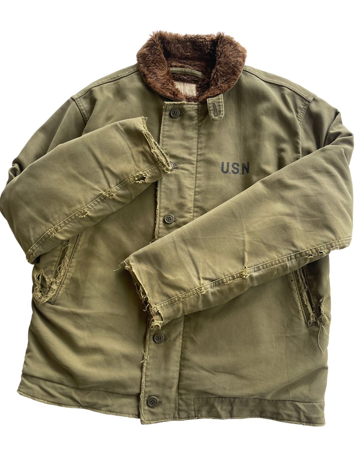 Buzz Rickson's Vintage 40s WWII USN Deck Jacket Size US L / EU 52-54 / 3 - 7 Thumbnail