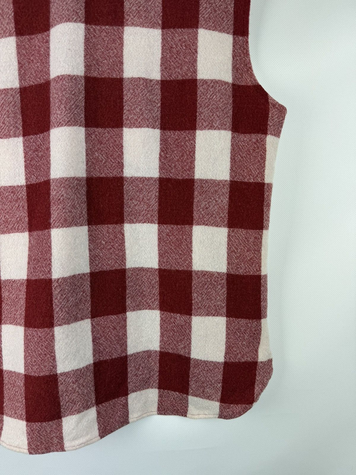 Barena Venezia Barena Venezia Sleeveless Plaid Wool Button Up Shirt Vest Size S / US 4 / IT 40 - 18 Thumbnail