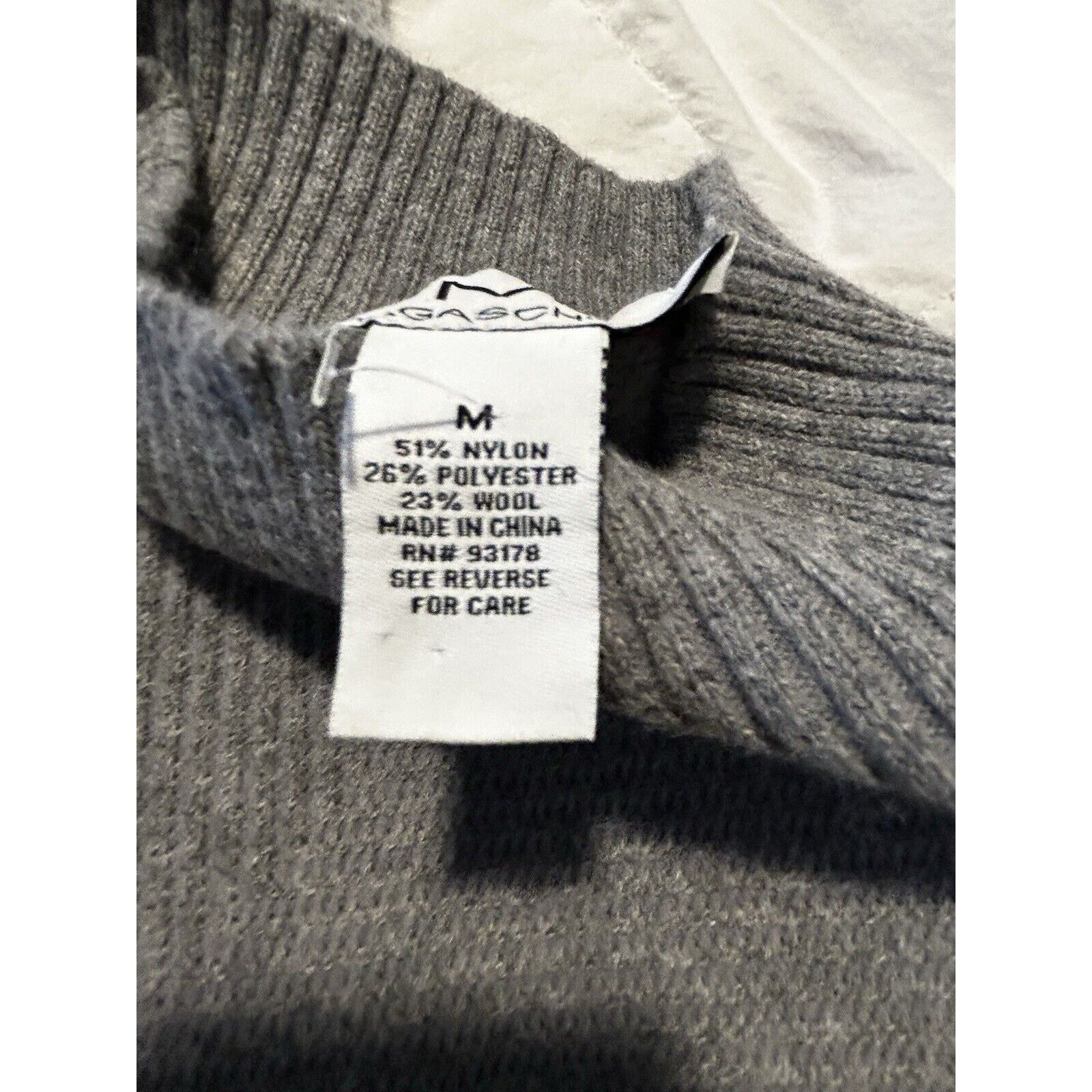 Magaschoni Magaschoni Wool Blend Mock Turtleneck Size Medium Gray Size M / US 6-8 / IT 42-44 - 8 Thumbnail