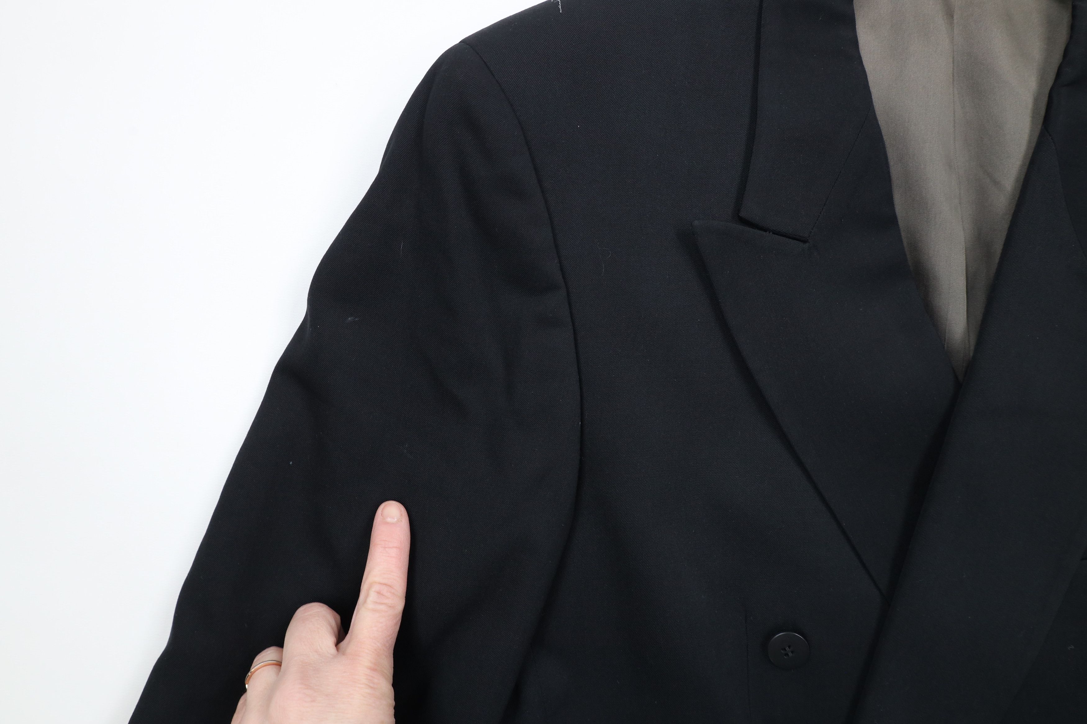 Vintage Vintage 90s Streetwear Distressed Wool 2 Piece Suit Wedding Size 44R - 8 Thumbnail