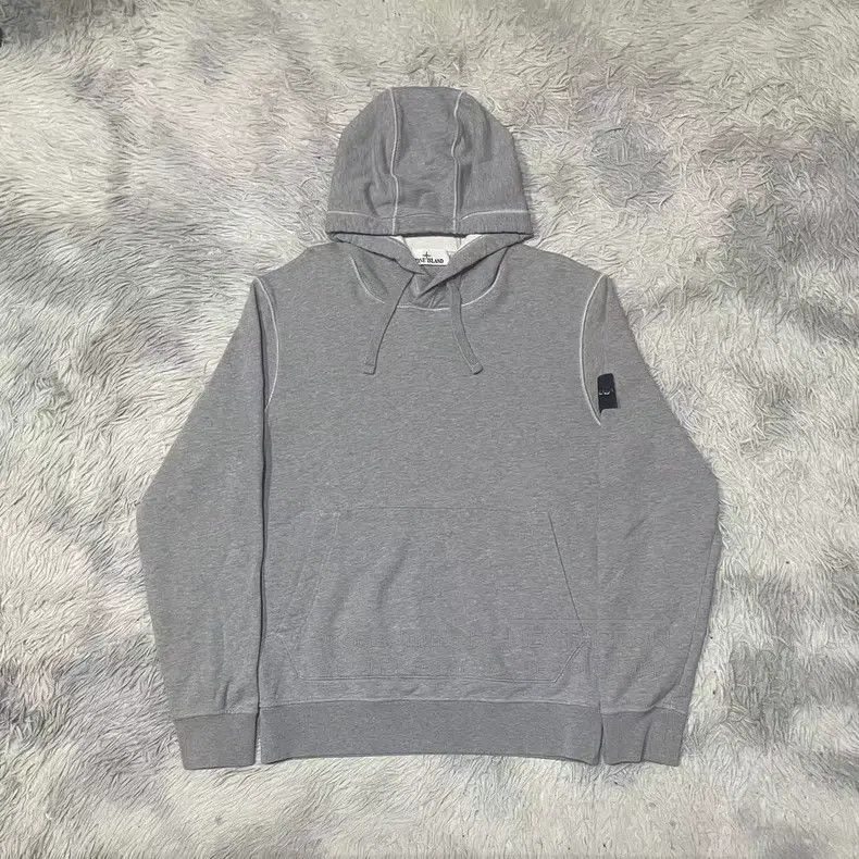 Stone Island Stone Island Hooded Sweatshirt Hoodie Grey L Size Size US L / EU 52-54 / 3 - 1 Thumbnail