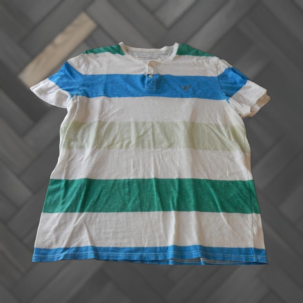 American Eagle Outfitters VINTAGE? American Eagle Mens Henley T Shirt Size XL? Size US XL / EU 56 / 4 - 1 Thumbnail