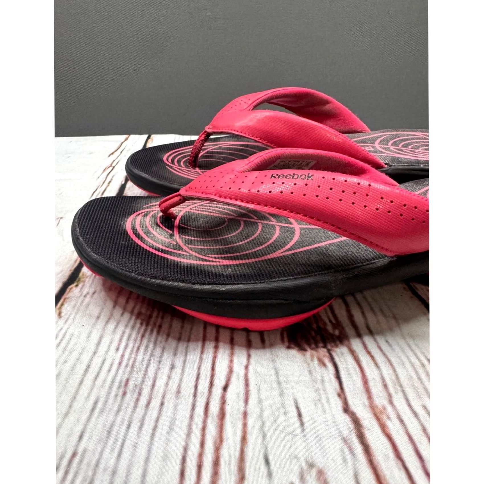 Reebok Reebok SimplyTone Flip Flops Womens Pink Black Toning Sandals V56566 Size 9 Size US 9 / IT 39 - 4 Thumbnail